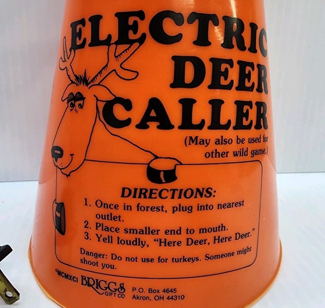 Vintage Electric Deer Caller NOVELTY FOR Hunters Briggs Gift Company 2