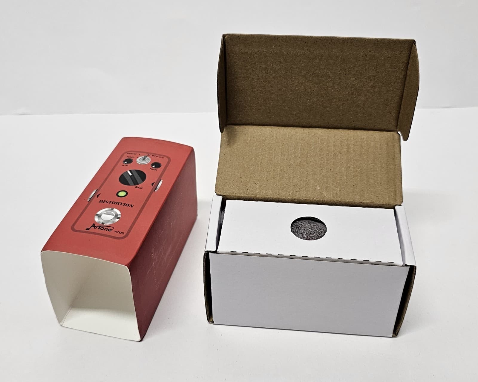 AITONE Distortion Pedal Mini Electric Guitar Effect w/2 Modes True Bypass At-05 2