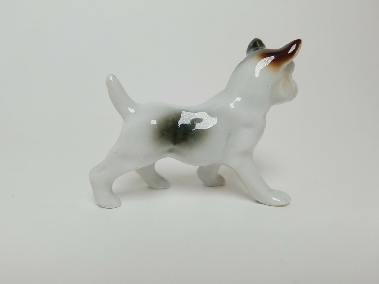 Vintage Porcelain Bulldog Made in Japan 2.75" x 3.5" Figurine  3