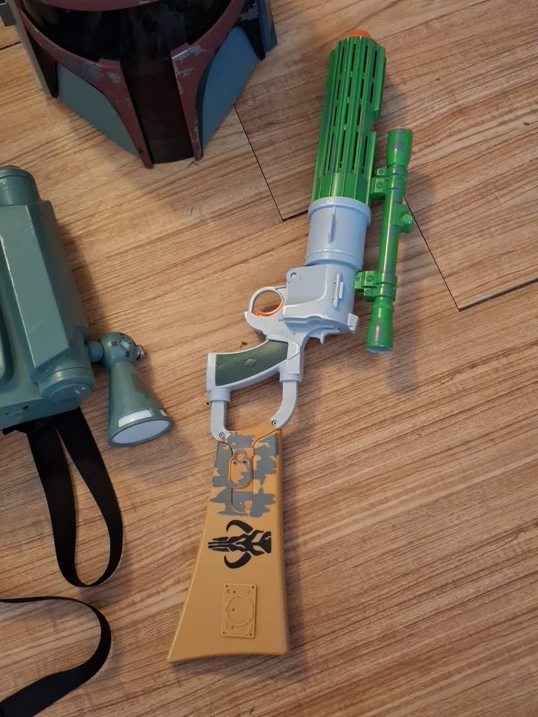 Hasbro Star Wars Boba Fett Electronic Helmet Jet Pack EE-23 Blaster All Work! 4