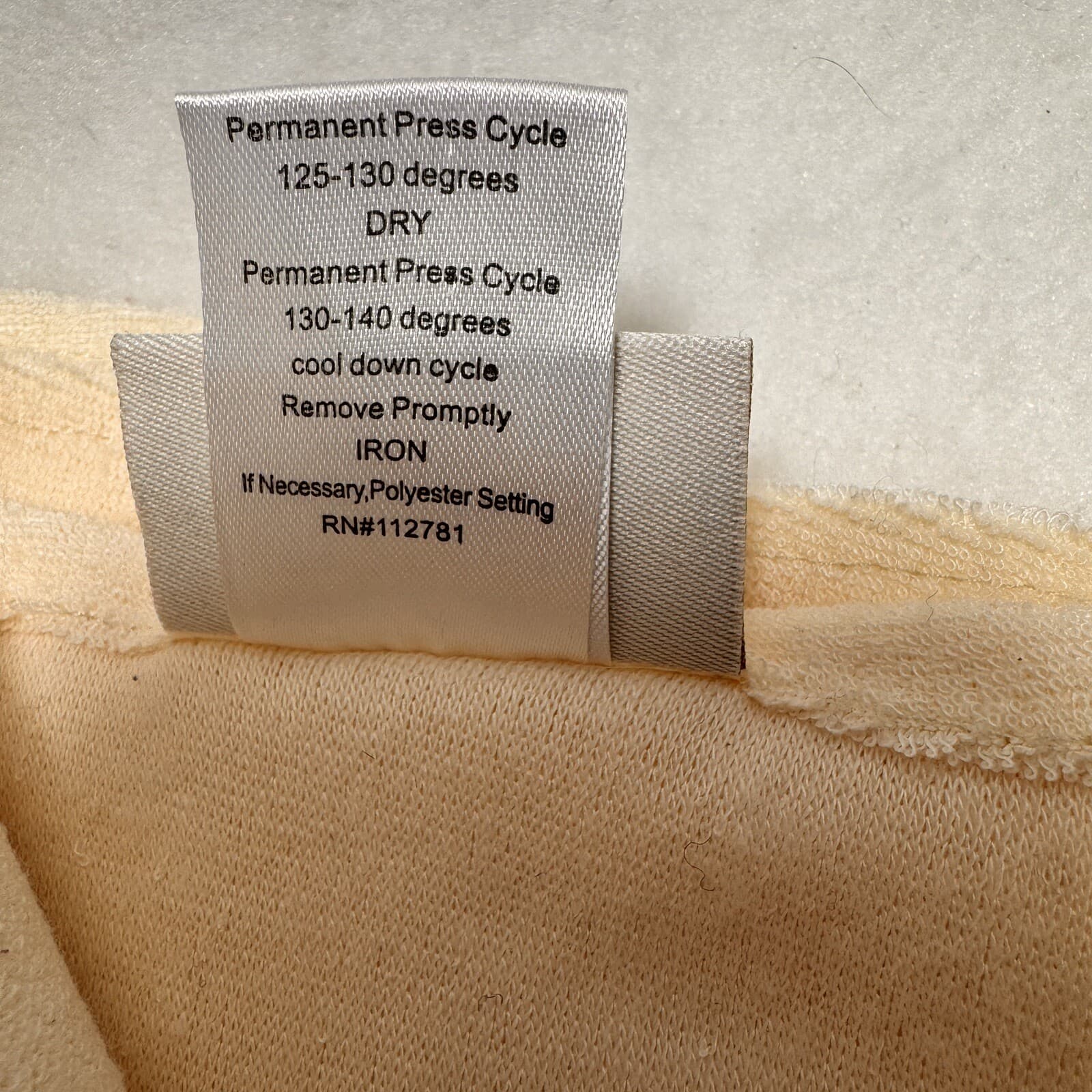 The Comphy Co Spa Sheet Microfiber Terry Cloth 60 x 86 Cream Polyester 5