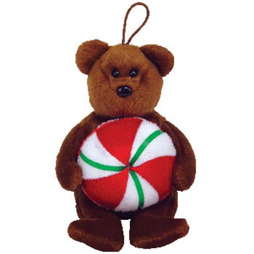 TY Jingle Beanie Baby - YUMMY the Bear (5.5 inch) - MWMTs Ornament Holiday Toy