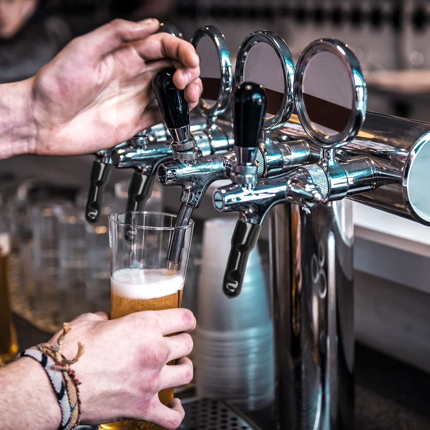 Beer Faucet Cap Kit 30 Pcs, CoiTek 25 Pcs Draft Plug Brush 5 Pcs...  6