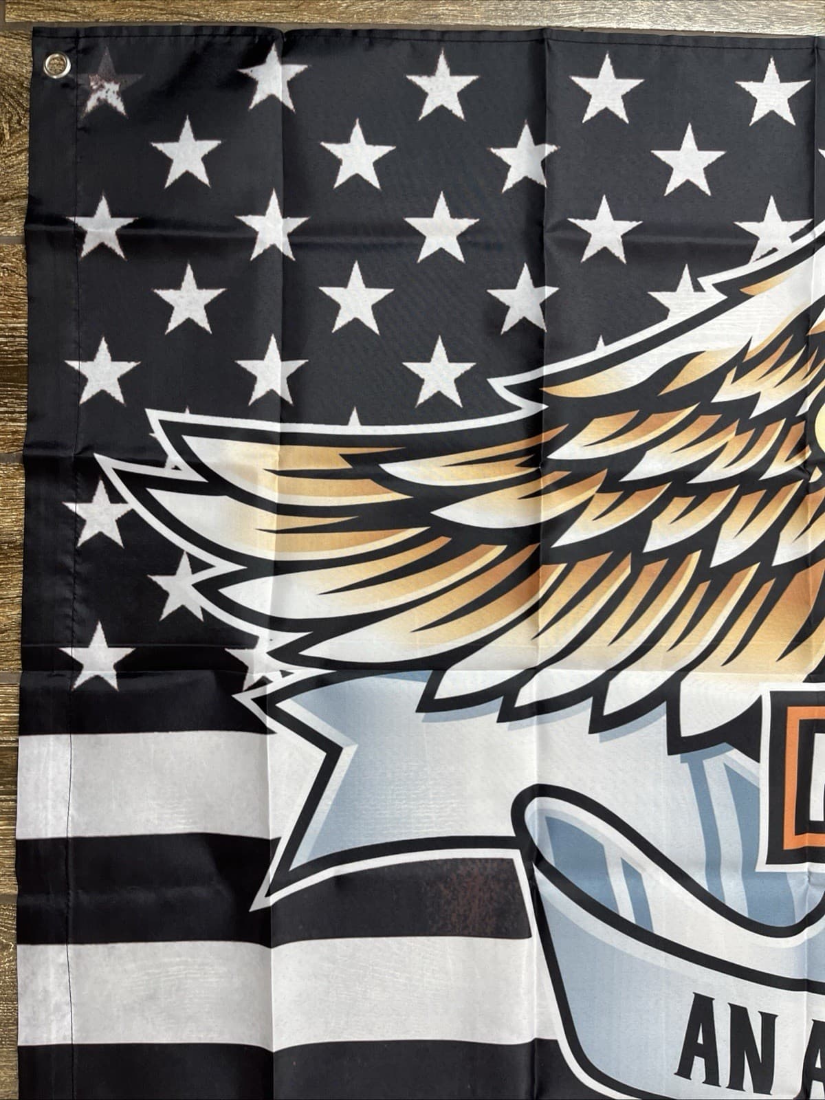 Harley Davidson 3'X5' Flag Banner Motor Clothes An American Legend NWOT 6