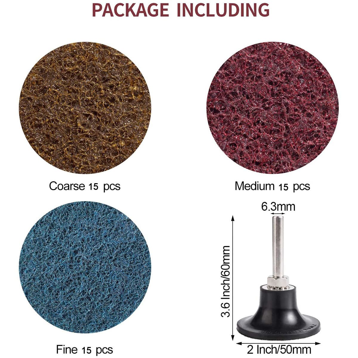 46Pcs 2 in Quick Change Roll Lock Sanding Discs Surface Conditioning Die Grinder 2