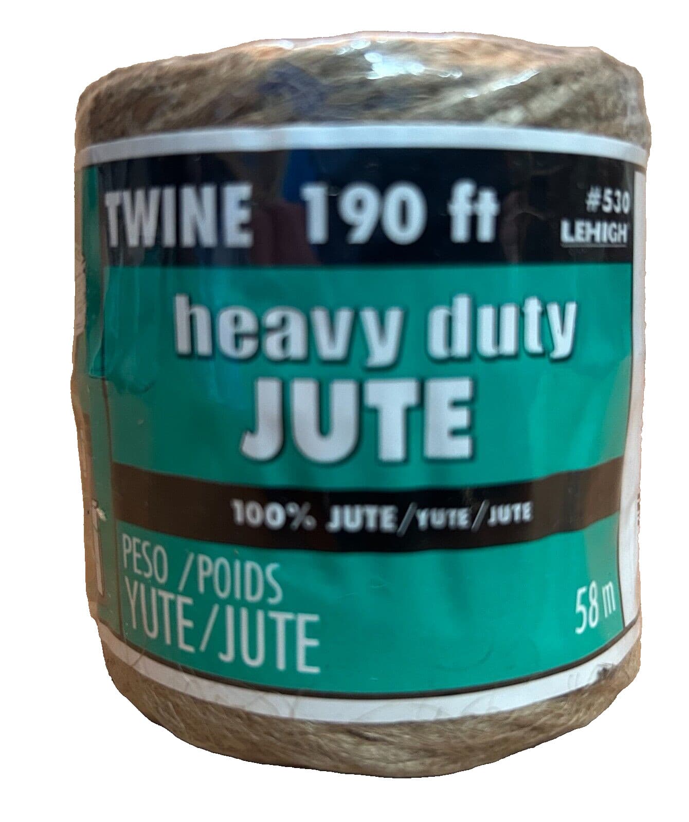 6 Pack of 190 Feet Natural Twisted Jute Twine Cord Craft Rope String Garden 2