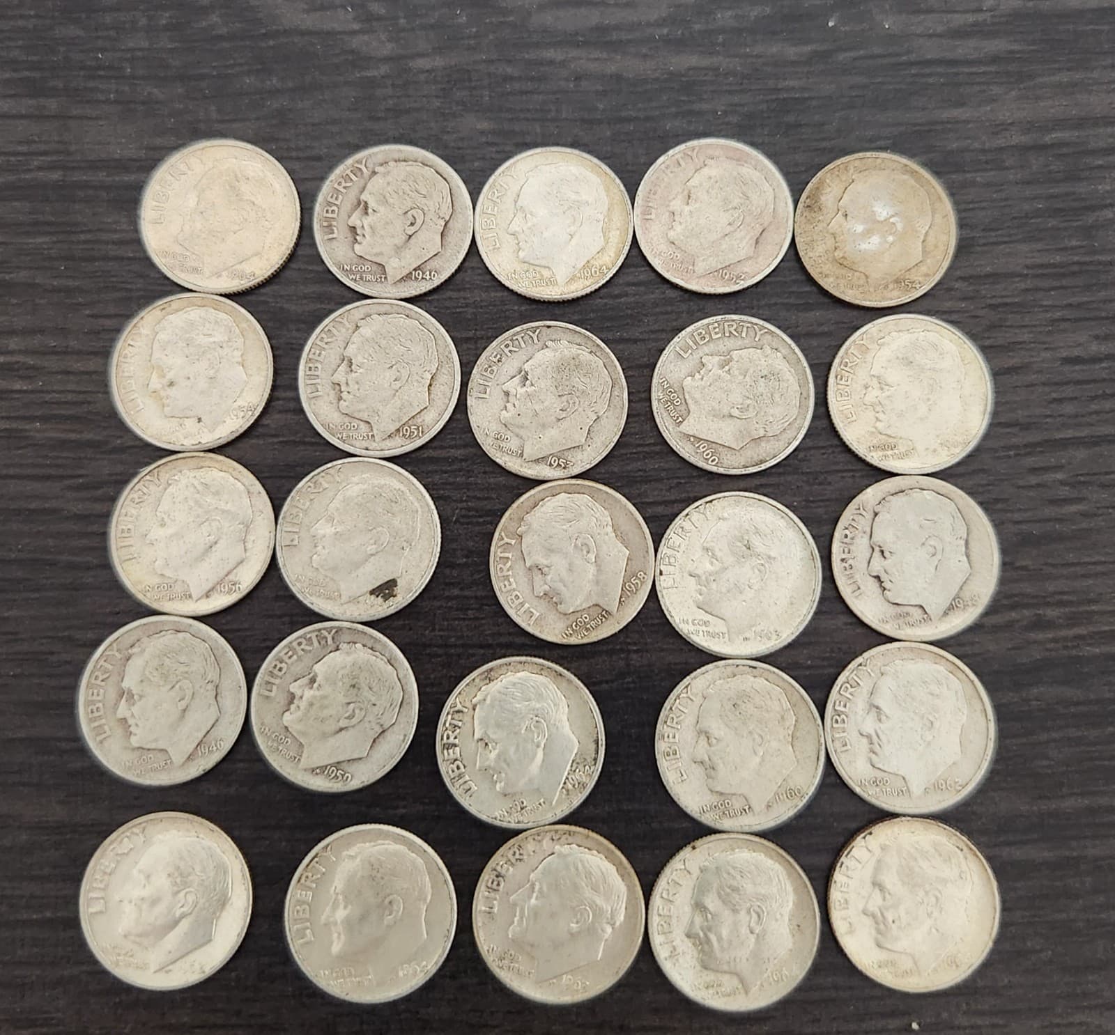 1946-1964 Roosevelt Silver Dimes - Multiple Mints - 90% Silver 2