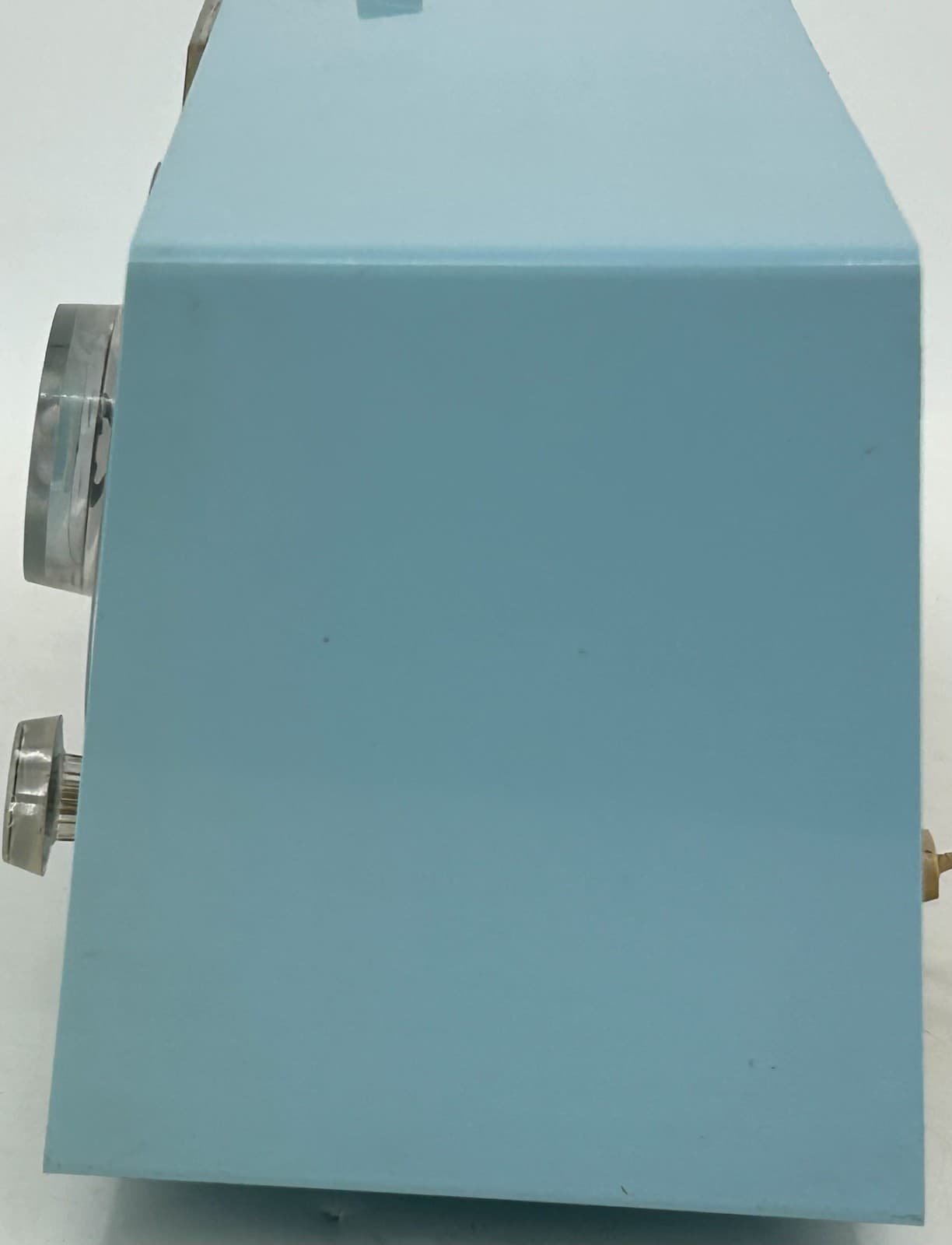 POWDER BLUE Mid Century Jetsons 1959 General Electric Model C-411A Tube AM Clock 6