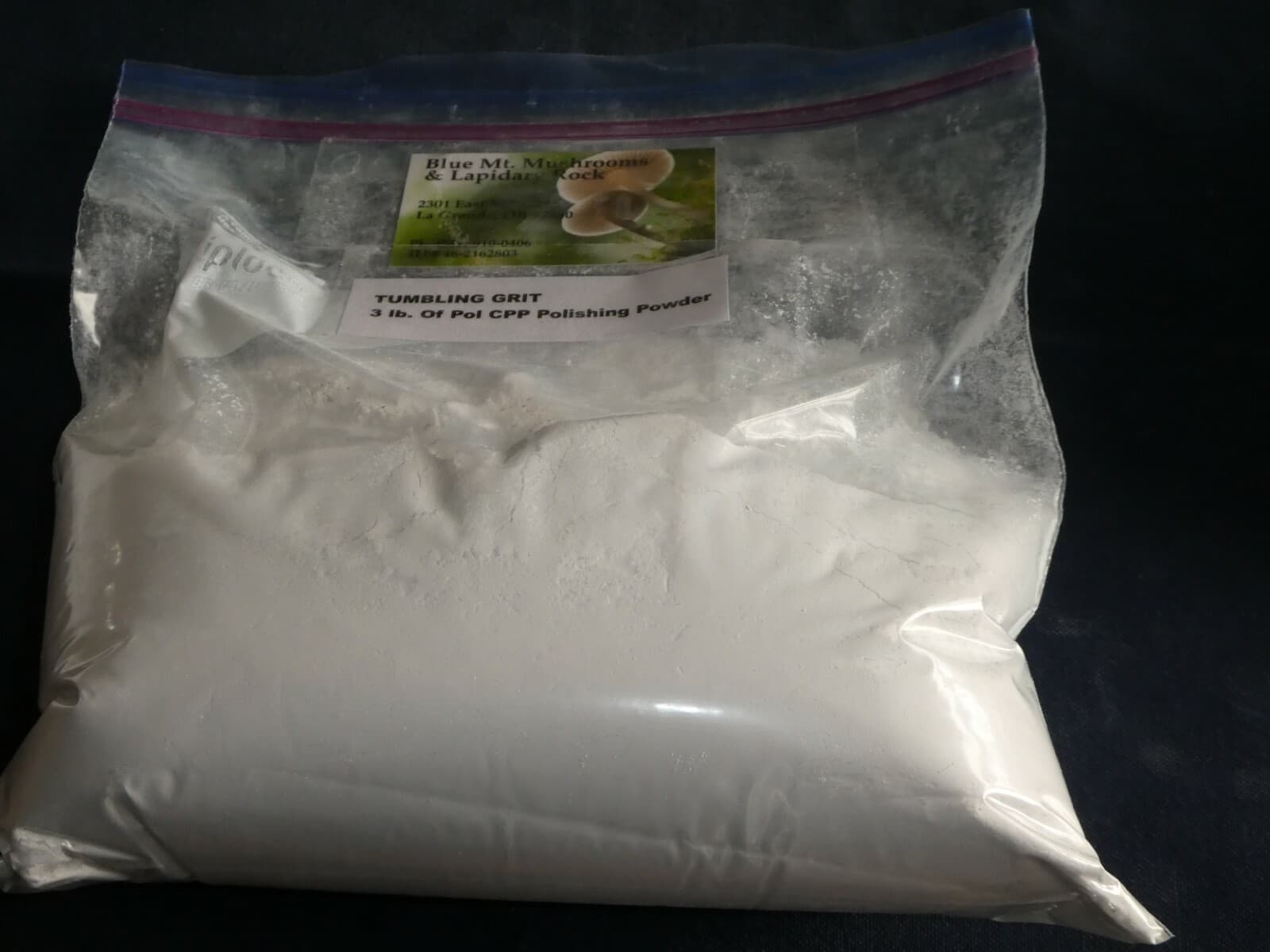 Rock Tumbling Grit - 3 pounds of  Pol-CPP KC 3x  Micro Alumina