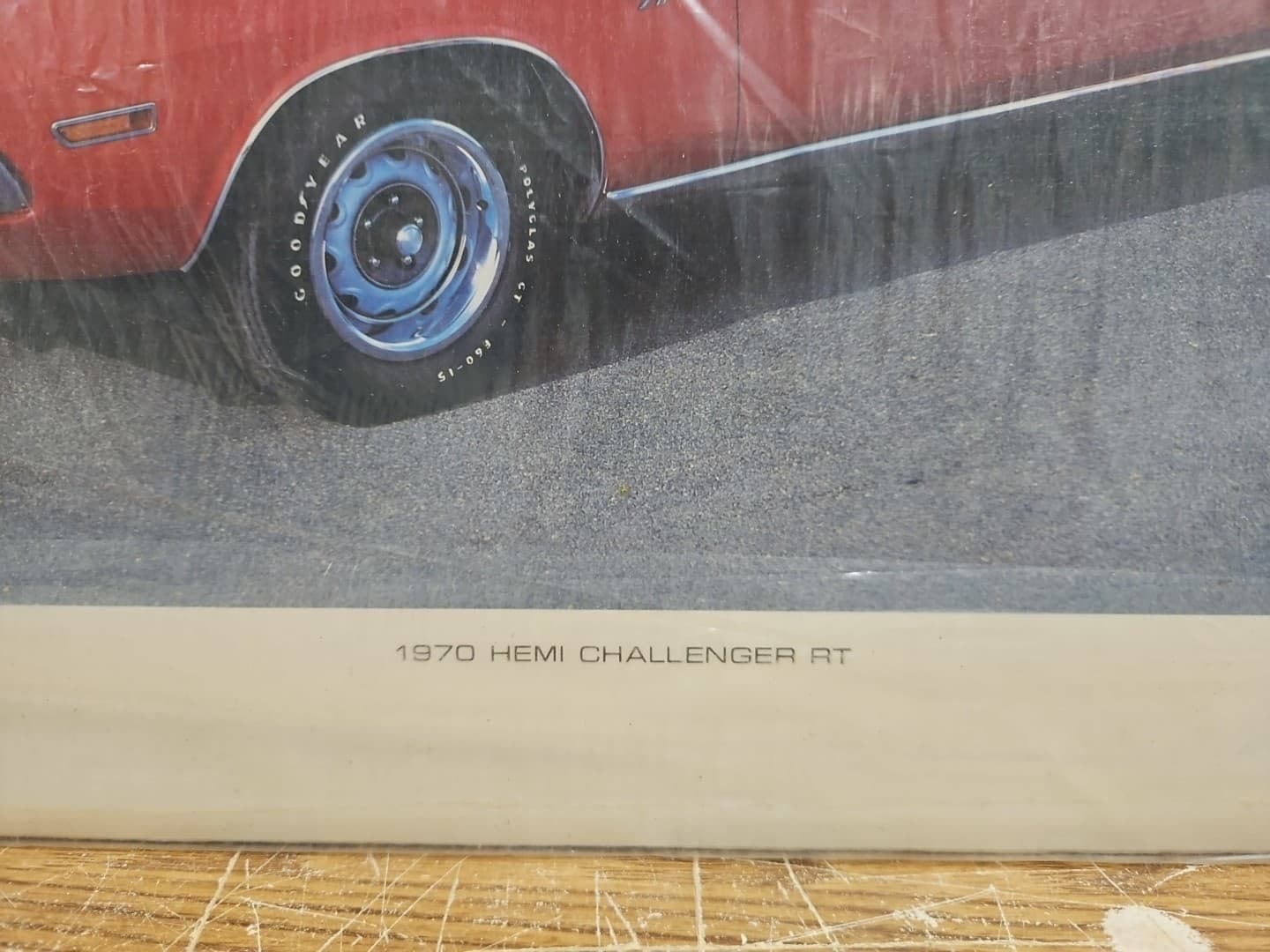 1970 Hemi Challenger RT Poster Print VTG Power Graphics NOS 20”x16” Rare HTF!!! 6