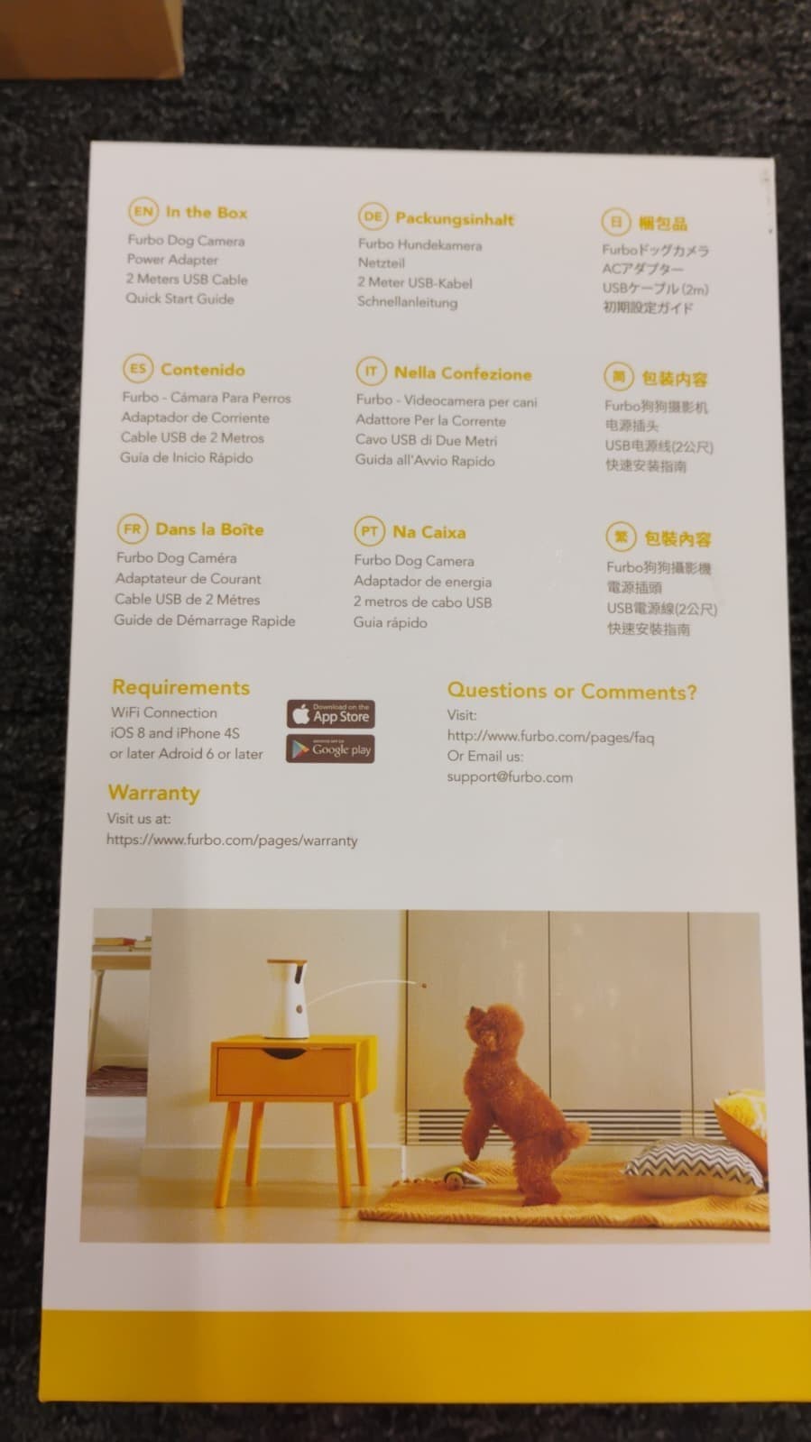 Furbo Dog Camera 360 Treat Tossing Full HD Wifi Pet camera - Slightly used - O5 2