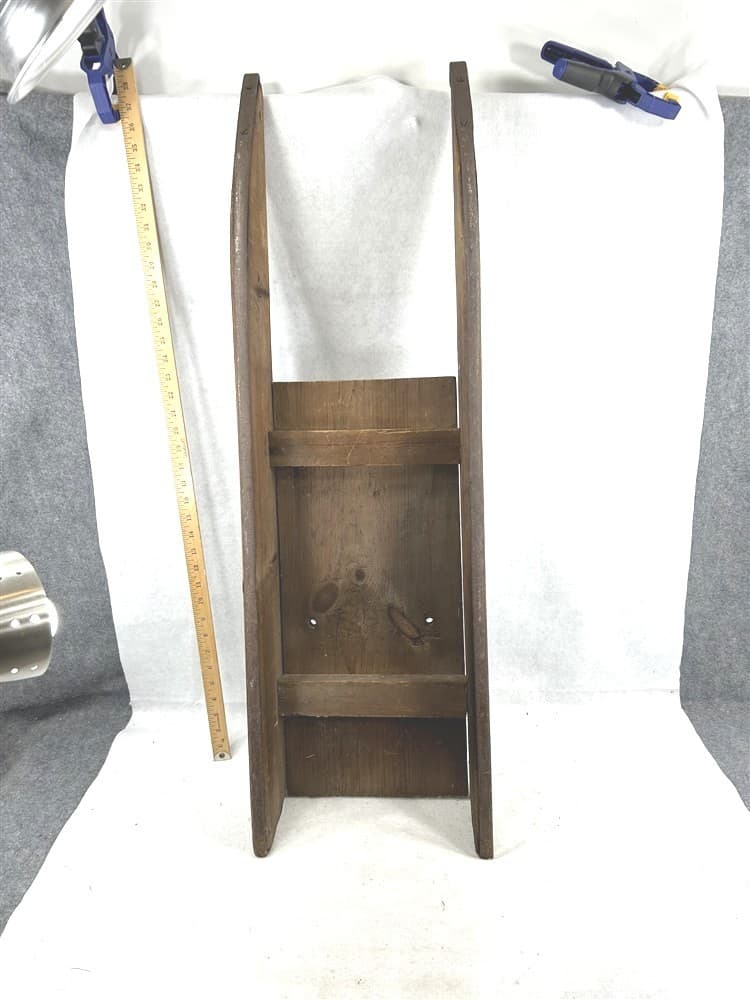 antique snow sled scoot hand made 42 in steel runners natural 19th c original 2