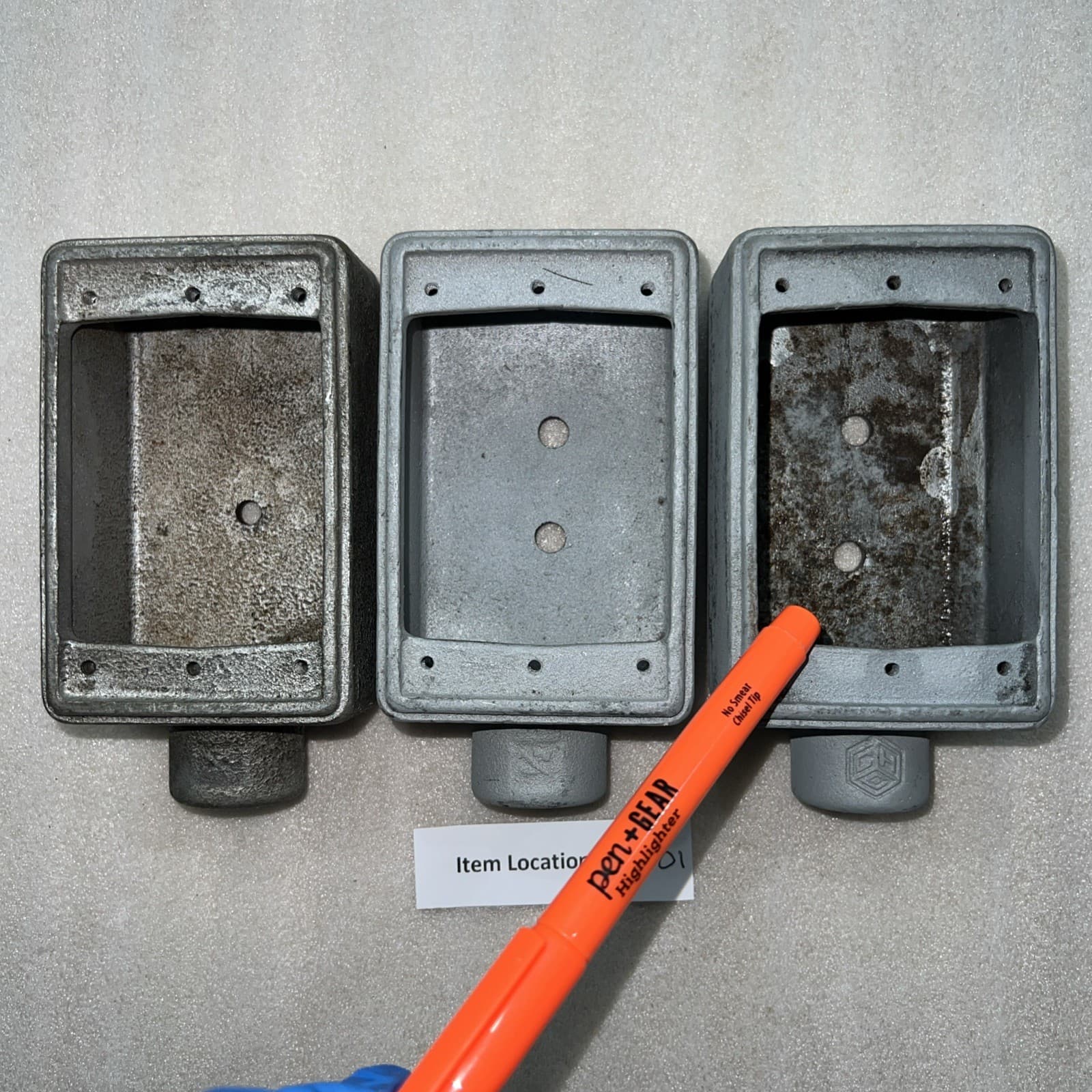 CROUSE-HINDS FS-1 SINGLE GANG CAST CONDULET OUTLET BOX 1/2" HUB LOT OF 3 3