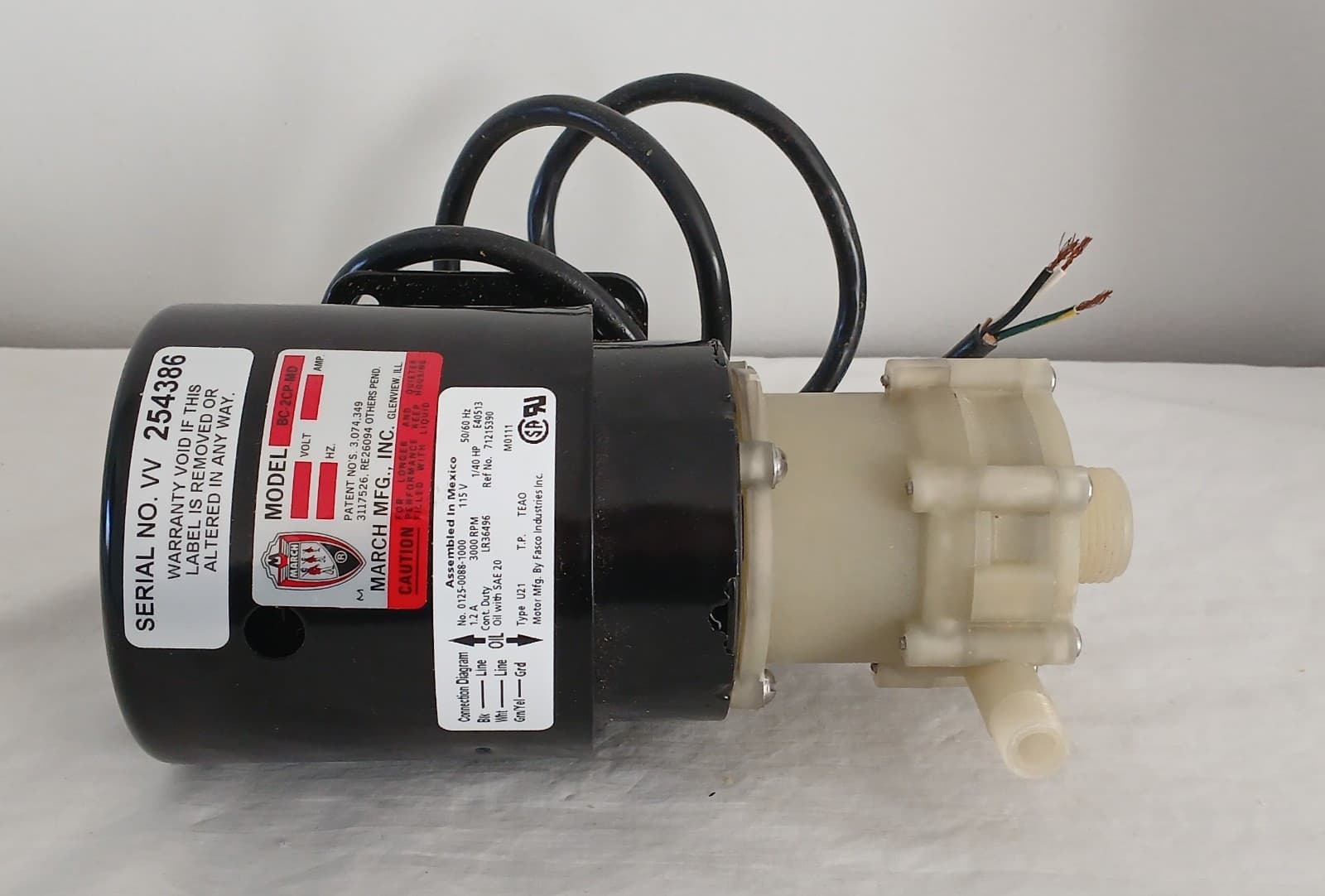 MARCH Pump  MODEL BC-2CP-MD. New. Free Shipping 5