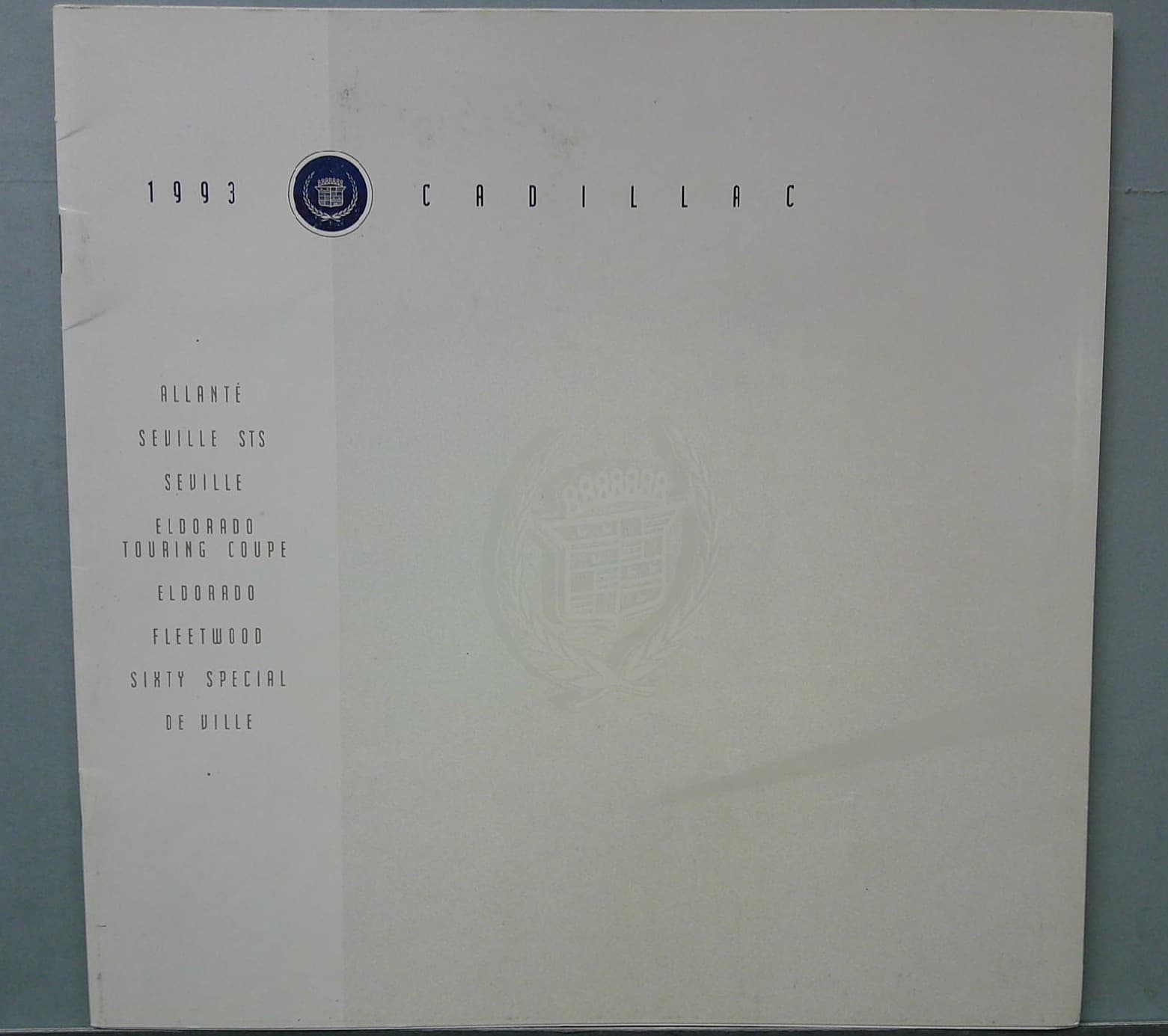 1993 Cadillac Sales Catalog