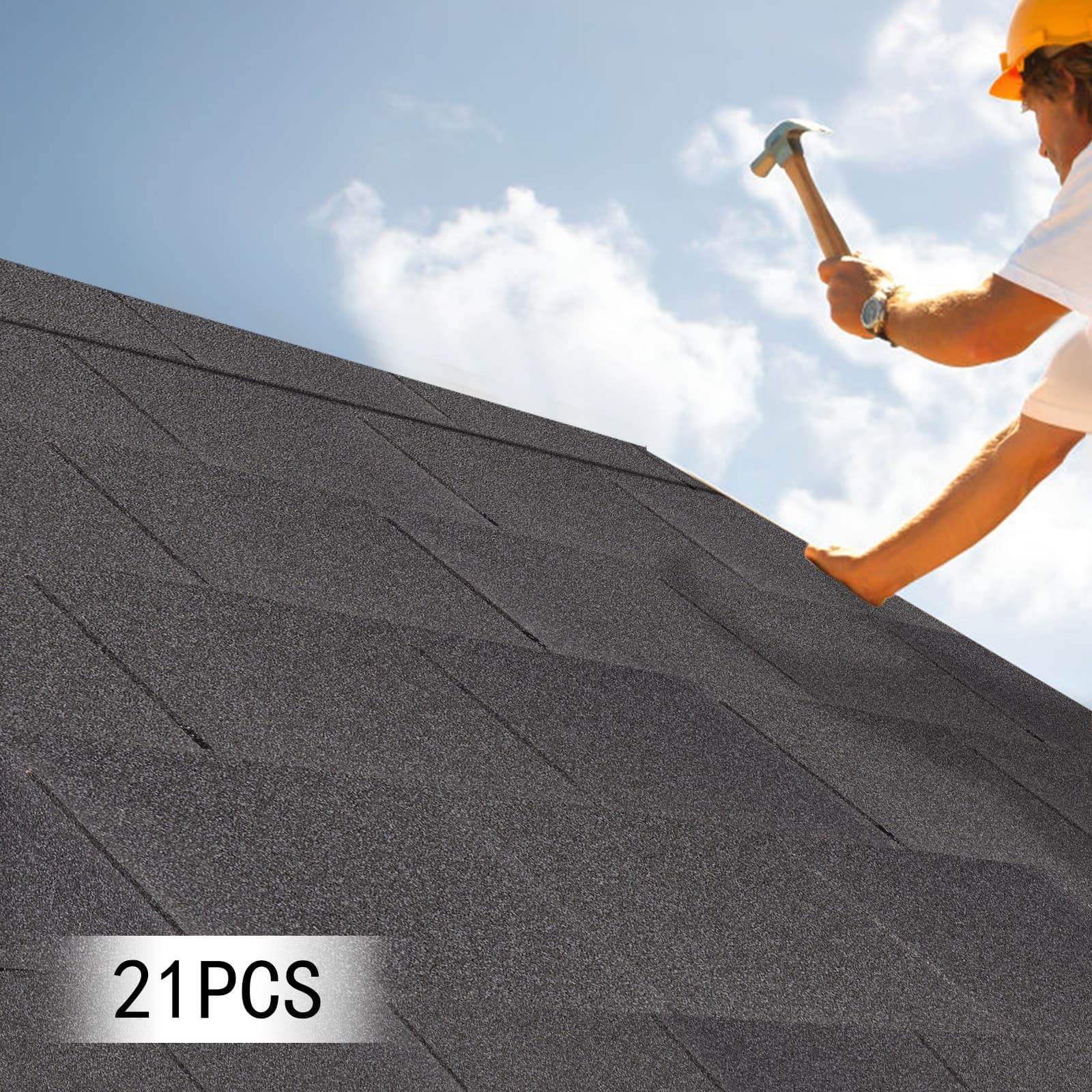21* Roofing Shingles Grey 100cm Asphalt Roofing Shingles for Modern Building 4
