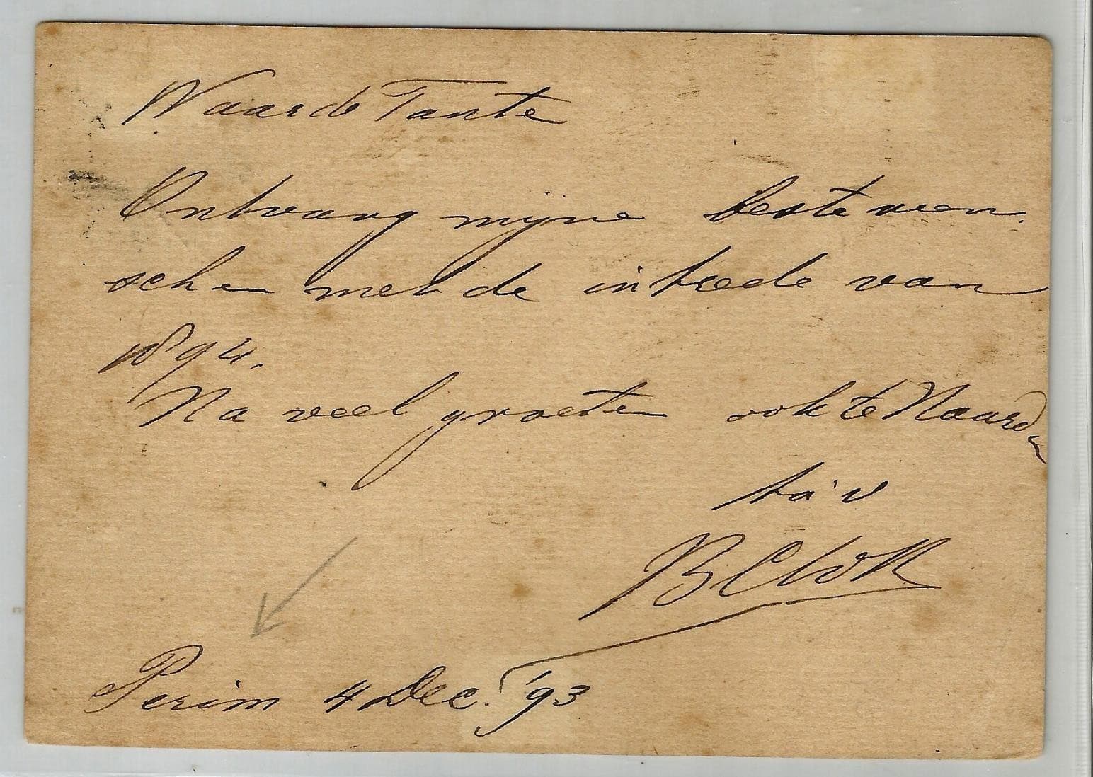 Aden 1893 'PERIM' stationery card written in PERIM via ADEN and French ship mail 2