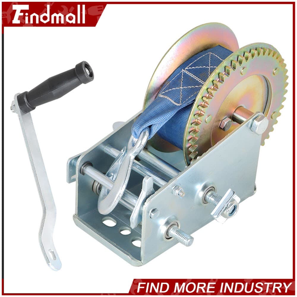 Findmall 3500 lbs Hand Winch & Boat Trailer Crank Winch With 10 m Strap Winch 4