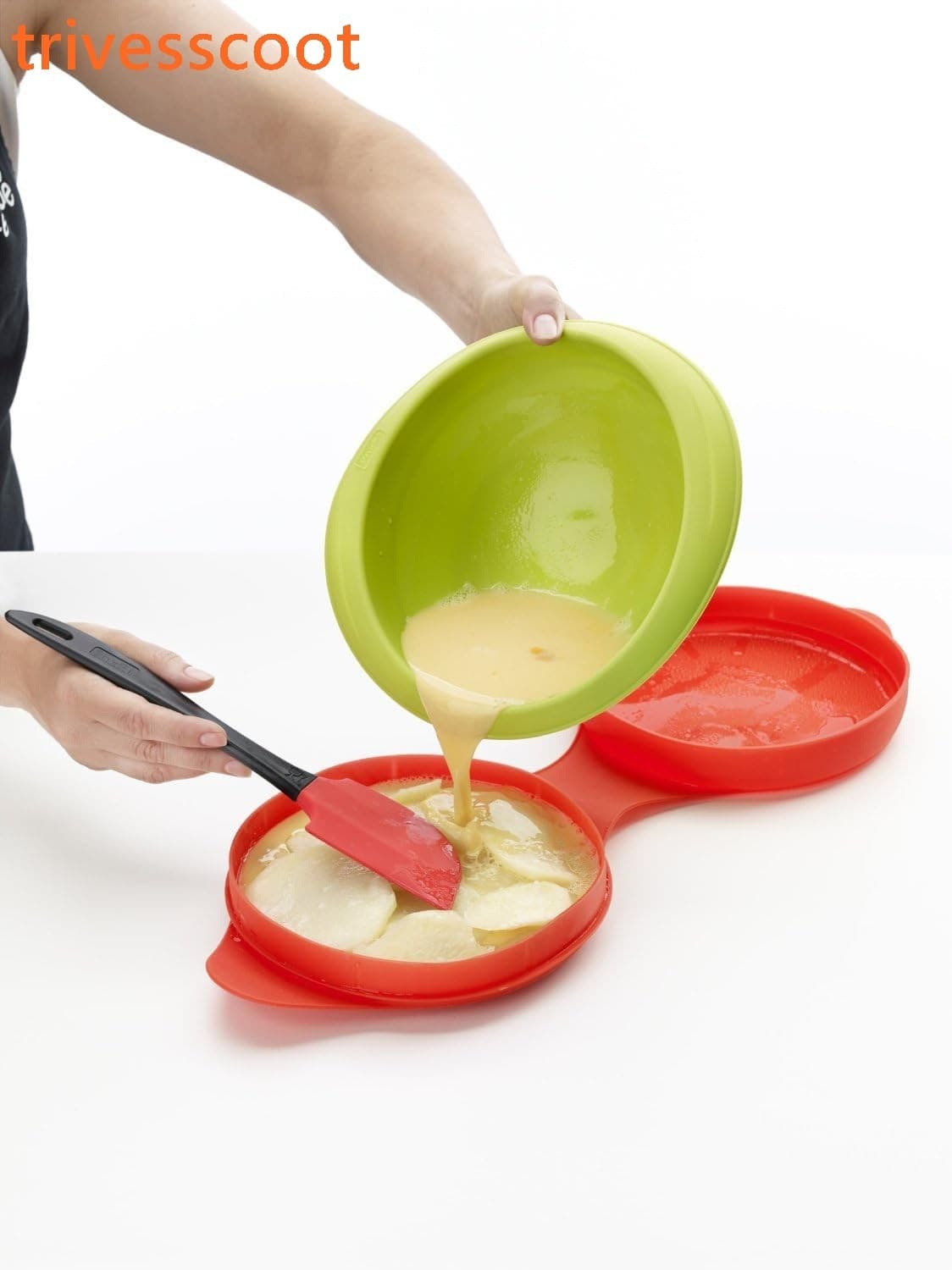 Spanish Omelet/Frittata Maker, Model # Red Small 3