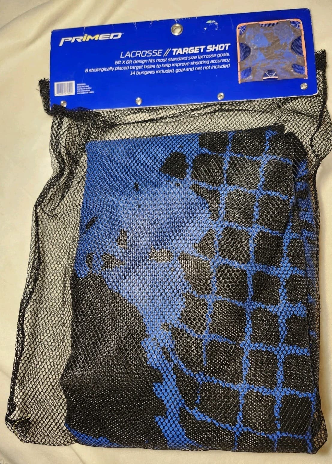 PRIMED Lacrosse Shooting Target - Shot Training- 6x6 Fits Standard Lacrosse Goal 4