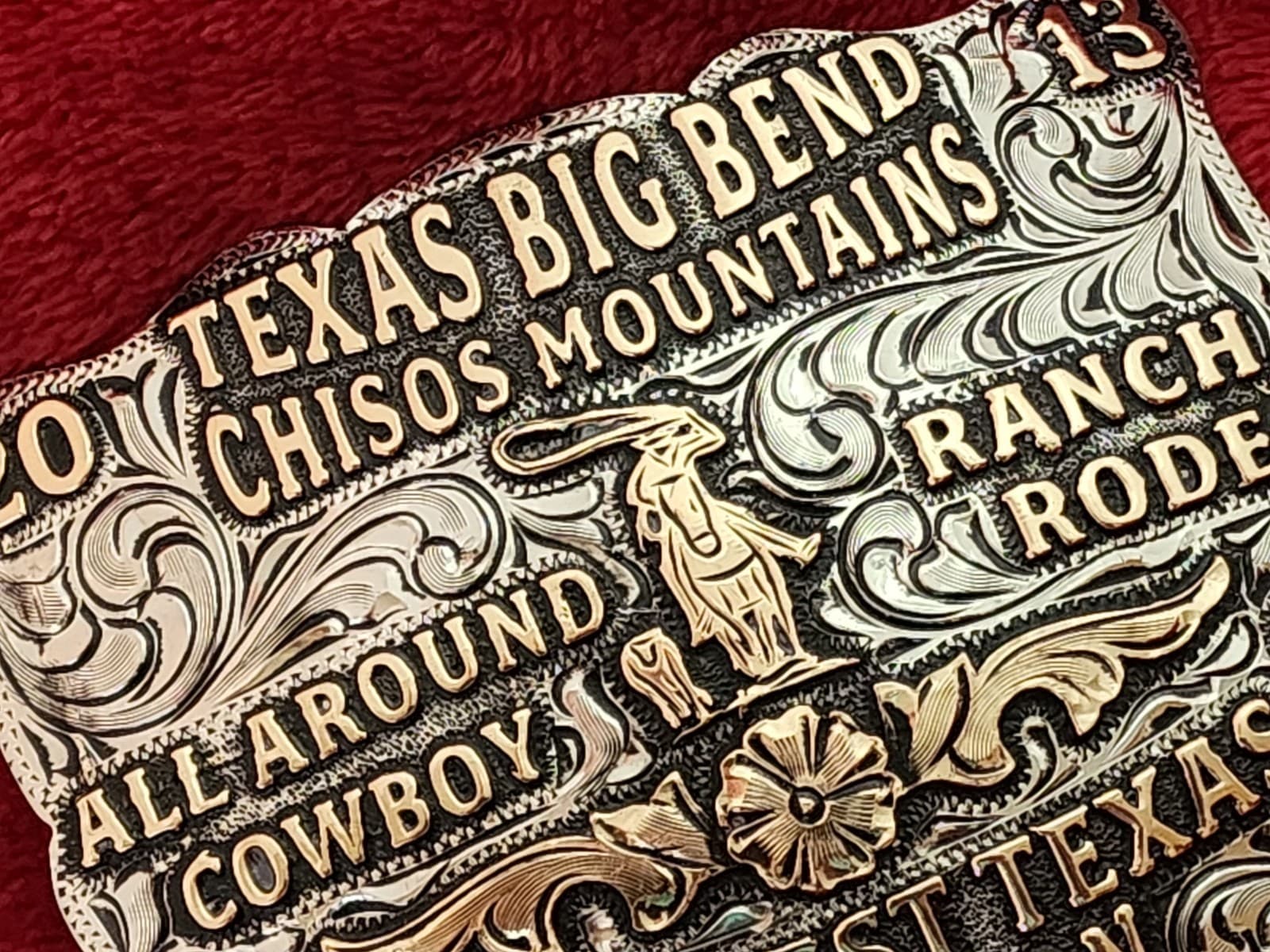 Rodeo☆2013☆All Around X-TREME Champion Trophy Buckle☆Texas Big Bend☆Rare☆W8 5