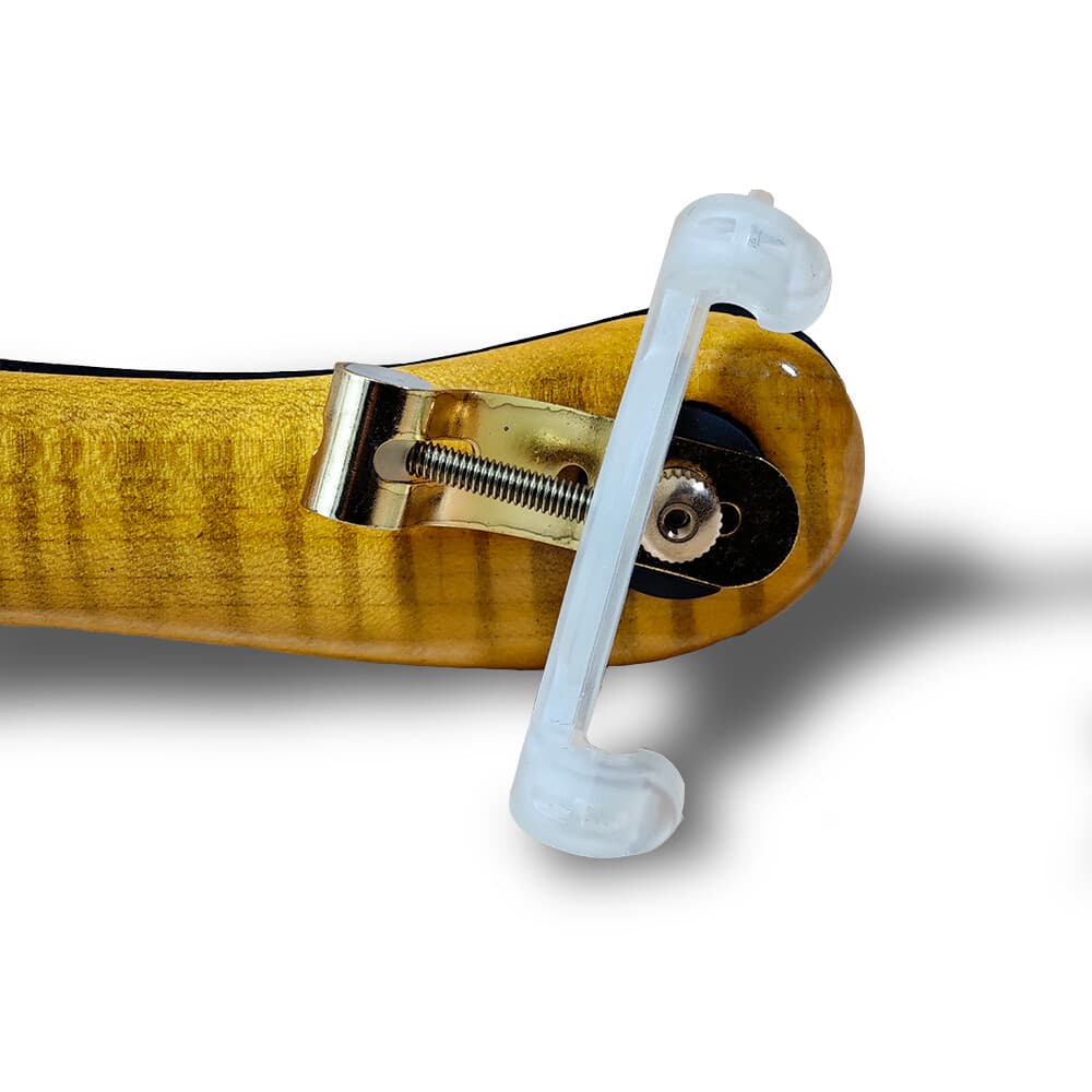 3/4 4/4 Violin Shoulder Rest Maple Tiger Stripe Adjustable Height Smooth 3