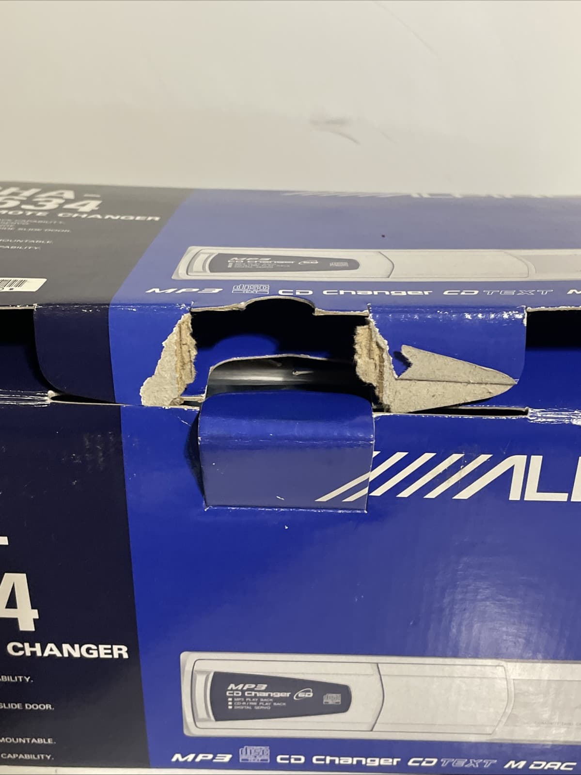 Alpine CHA-S634 CD Remote Compact Disc Changer 6 Disc Opened Box Read 2