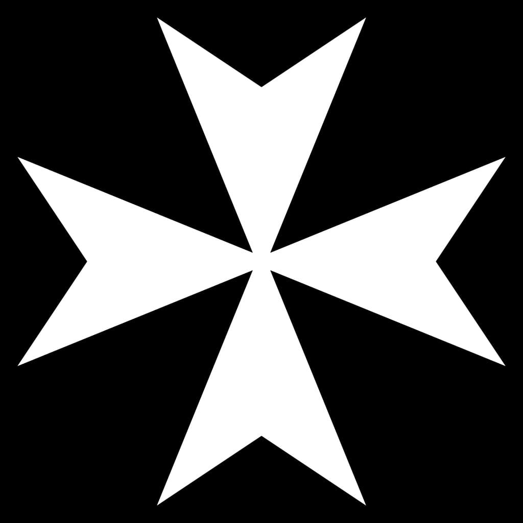 Patch with the symbols of the Order of Hospitallers.