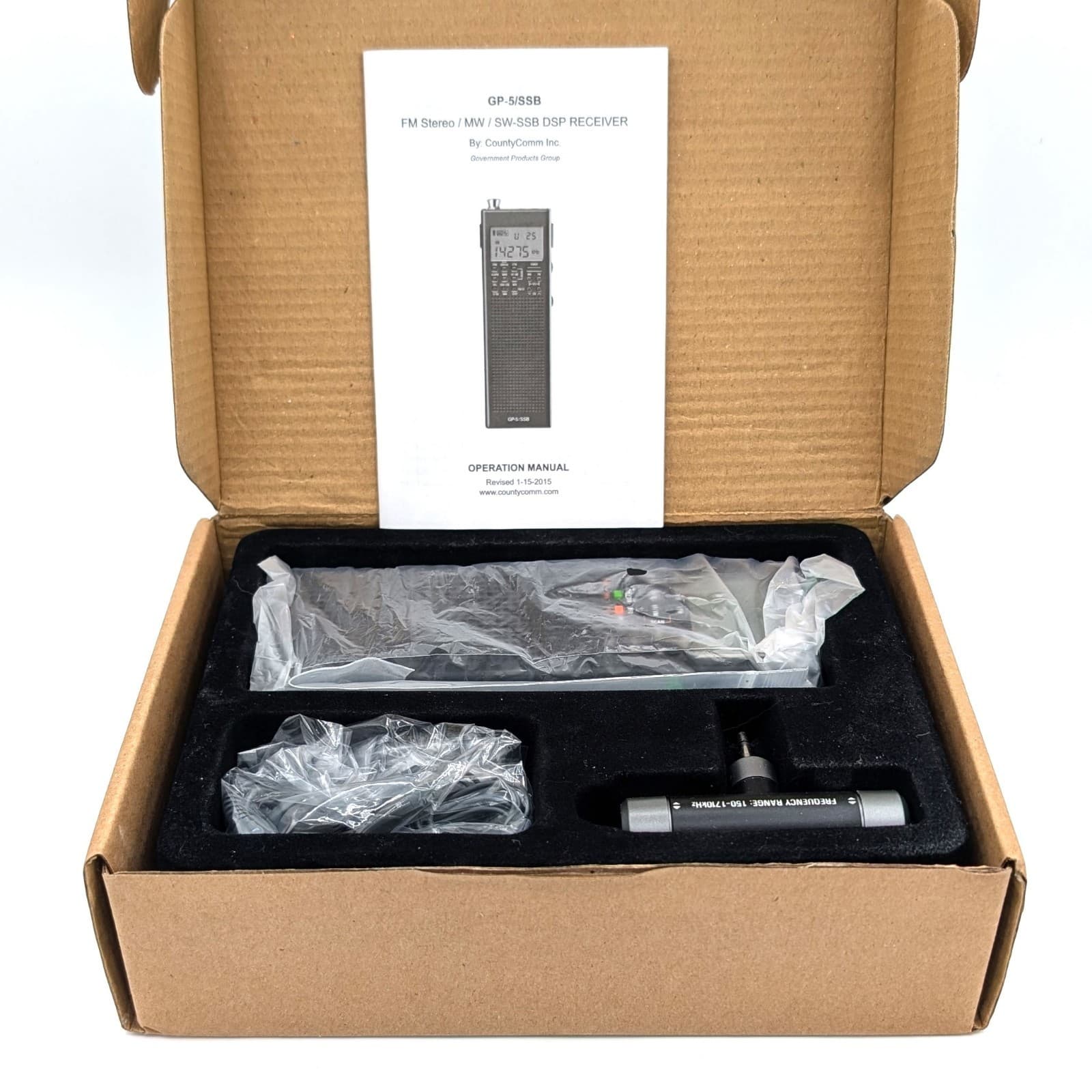 NEW CountyComm GP-5/SSB FM Stereo MW SW-SSB DSP Receiver ORIGINAL COMPLETE