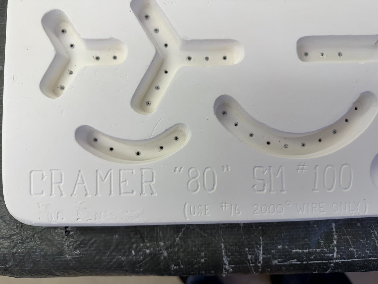 VINTAGE CRAMER CERAMIC MOLD #SM-100 KILN STILTS 4