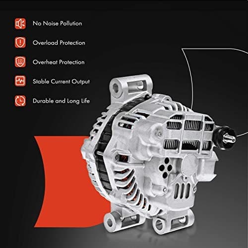  Alternator Compatible with Pontiac G8 2008-2009 V6 3.6L, 12V 120Amp Clockwise  6