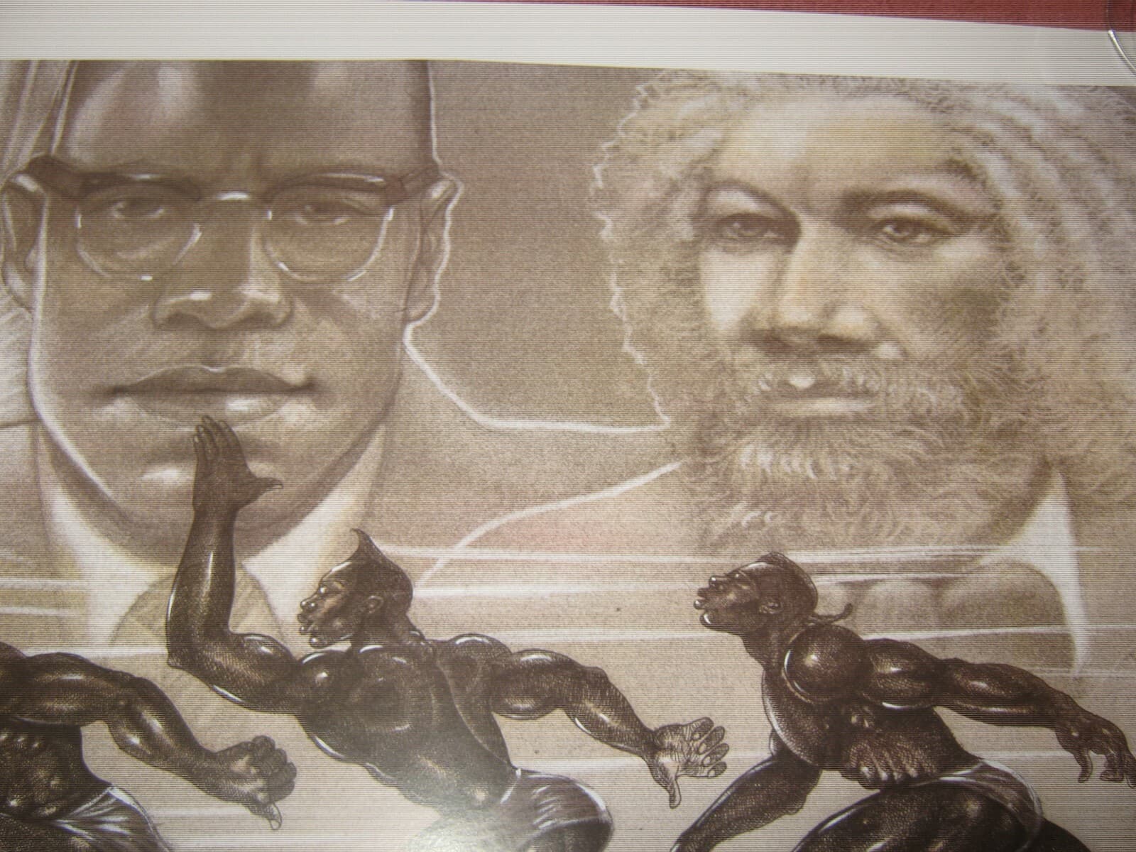 Roederick Vines "RUNNING OUT OF TIME" 1993(17.5" x 35"s) Signed & Clean 4