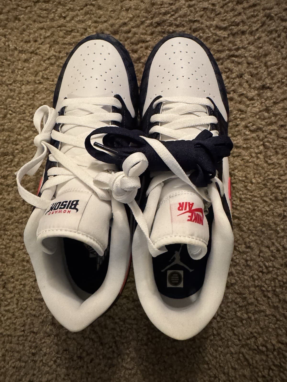 2025 Jordan 1 Low cleats Howard University PE Size 11 3