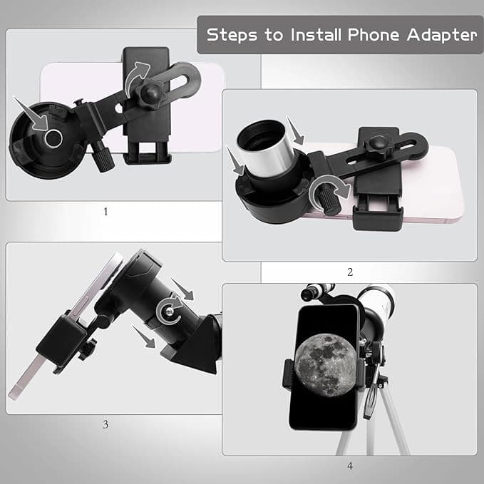 ABOTEC Telescope 80mm Aperture Astronomy Portable 500mm F50080M - Scratch & Dent 4