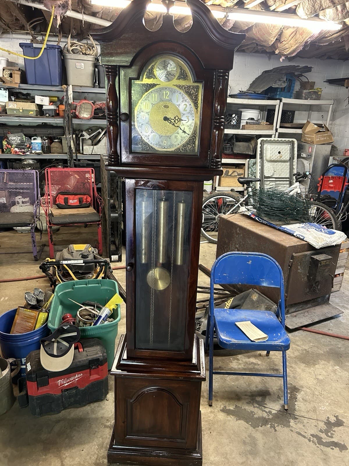 Ridgeway tempus fugit Grandfather Clock Model QE 138 2