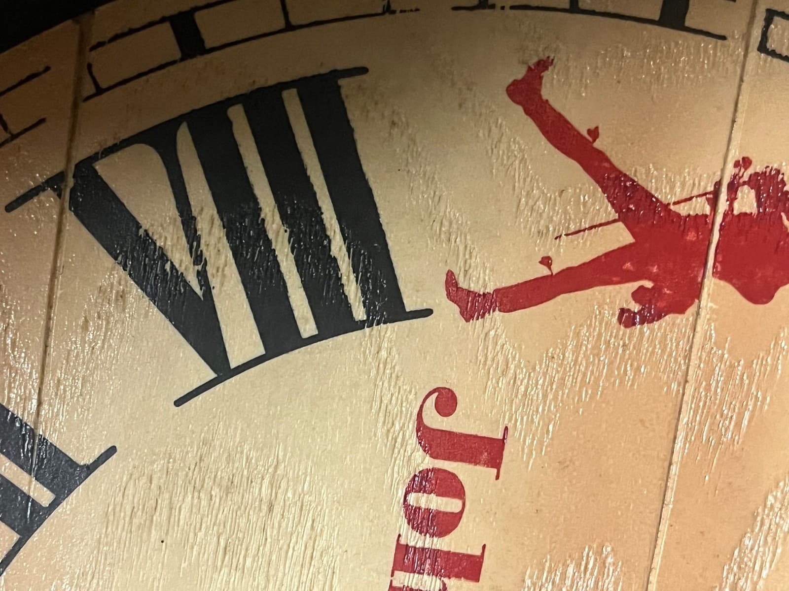 NOT WORKING VTG 1970s Johnnie Walker Red Clock 3