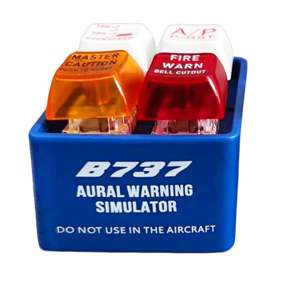 2025 Pilot & Crew Alert Keychain EGPWS Warning Sound Simulator Bright Led Light
