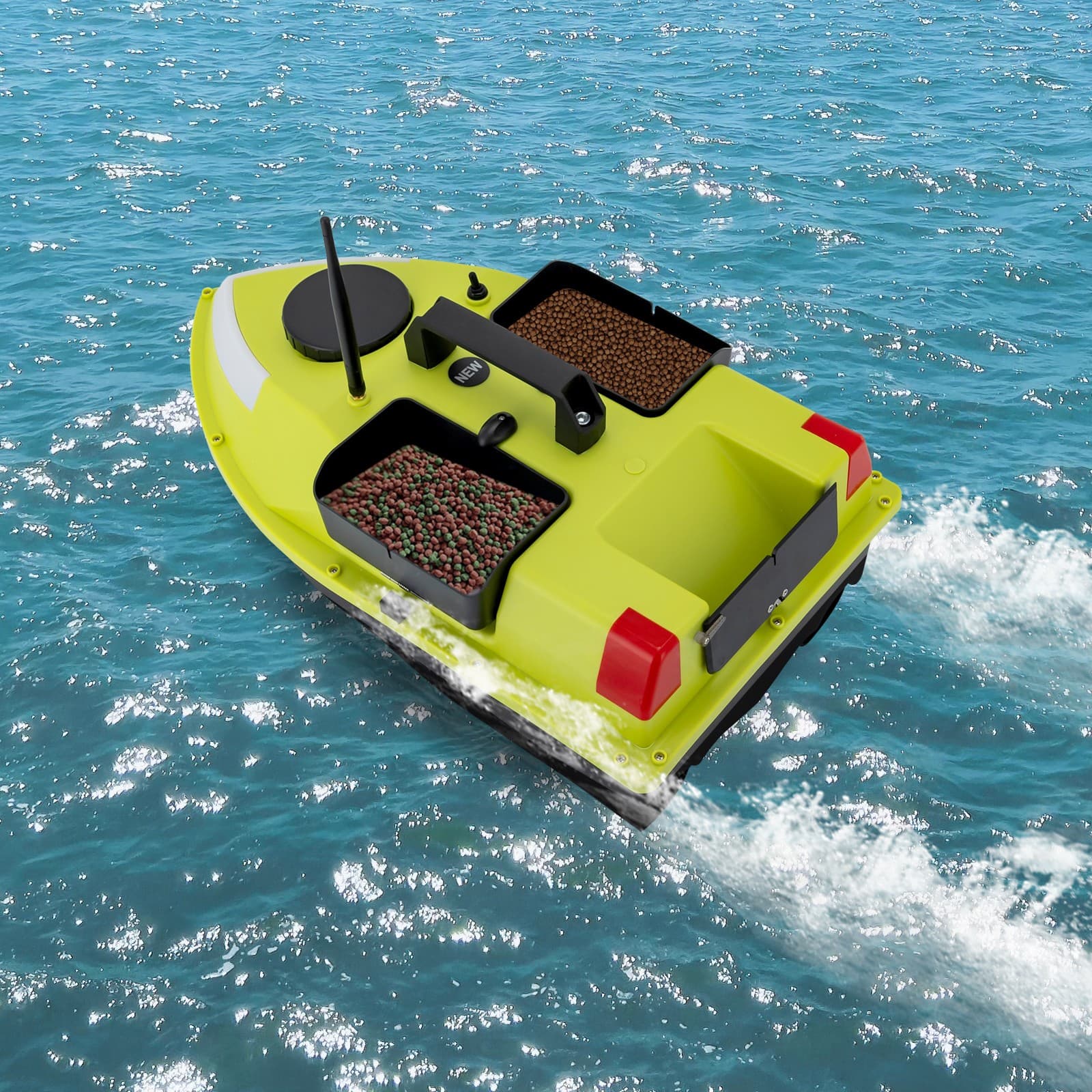 Mini Nest Boat With Gps And Light Strip 5200 Mah Package +2 Battery Green SALE 2