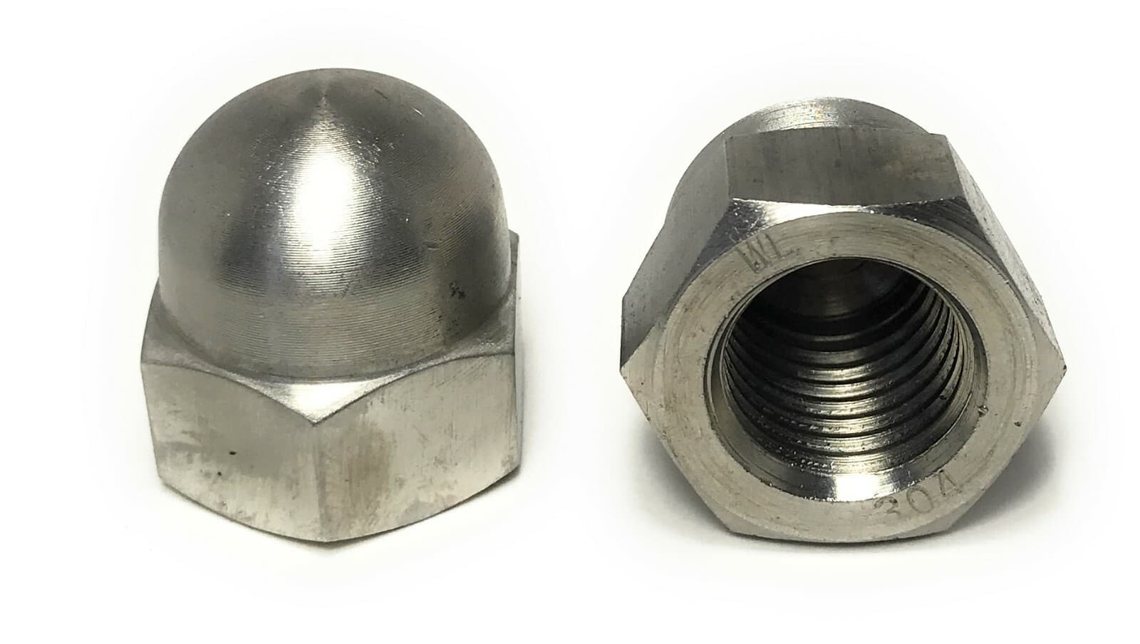 (1) 7/8-9 Stainless Steel Hex Acorn Cap Nuts 18-8 (1 Piece) 4