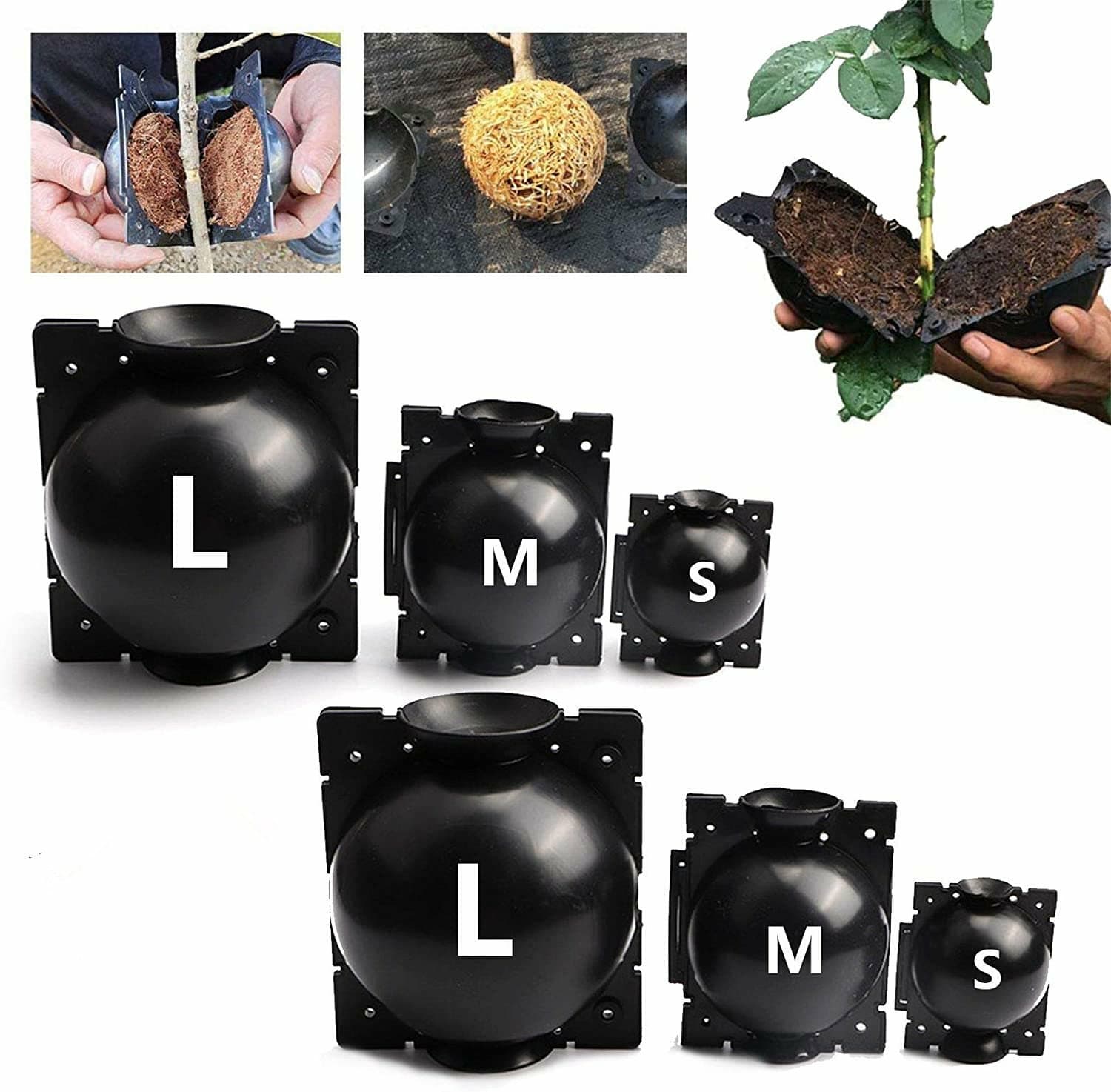 2/4/6/10 PCS Plant Rooting Device Grow Graft Box High Pressure Propagation Ball 2