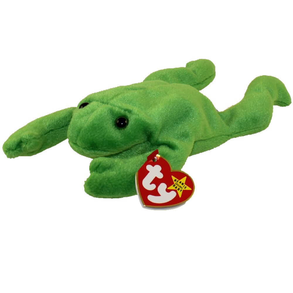 TY Beanie Baby - LEGS the Frog (9 inch) - MWMTs Stuffed Animal Toy