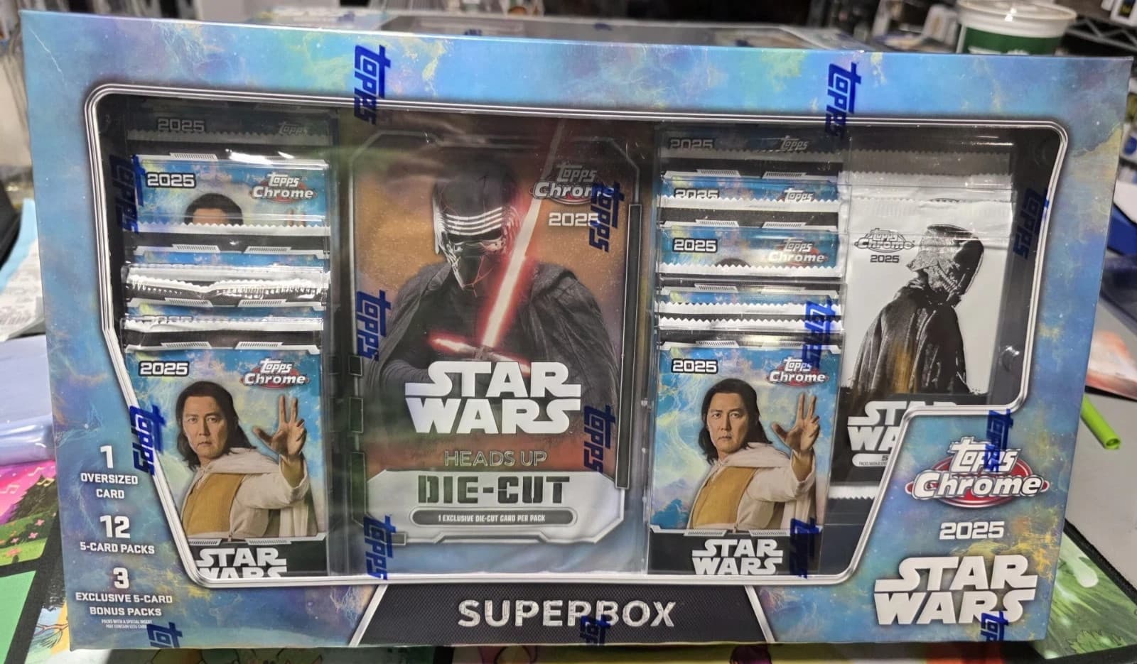 Topps Chrome Star Wars Super Box 2025 Costco Exclusive Trading Cards - Sealed! 3