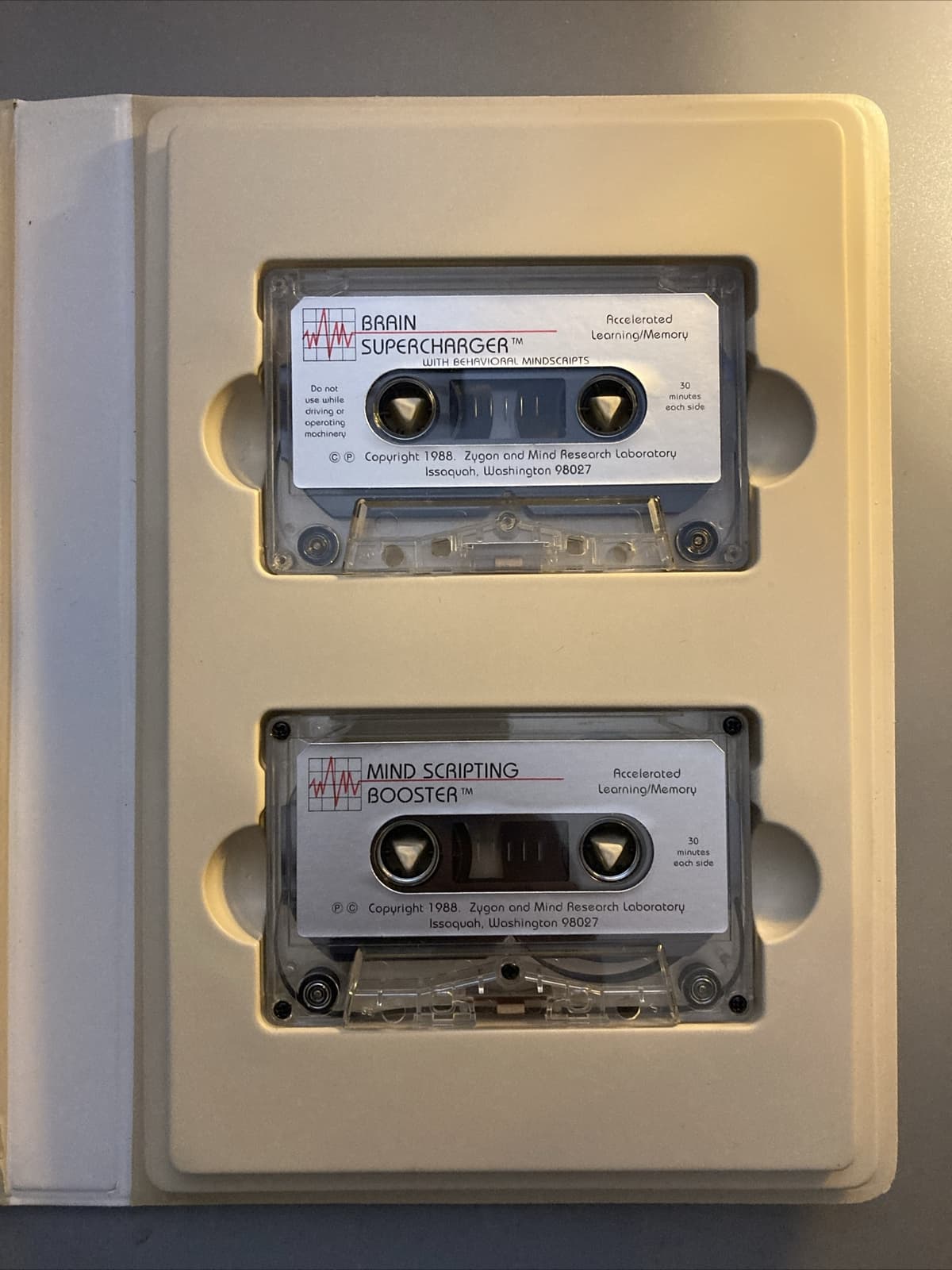 Zygon Brain Supercharger Subliminal System Tapes Accelerated Learning Memory VTG 3