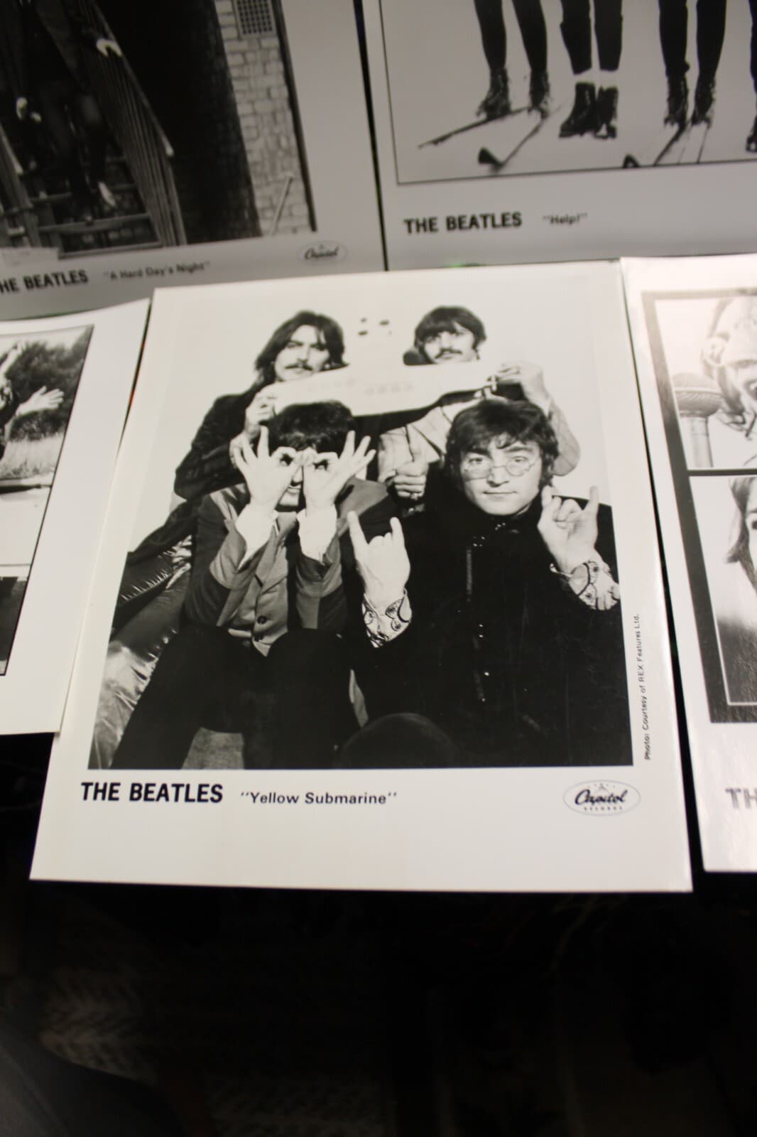 BEATLES 1982 Reel Music CAPITOL Records ADVERTISING Movie PHOTOS Press SET of 5 5