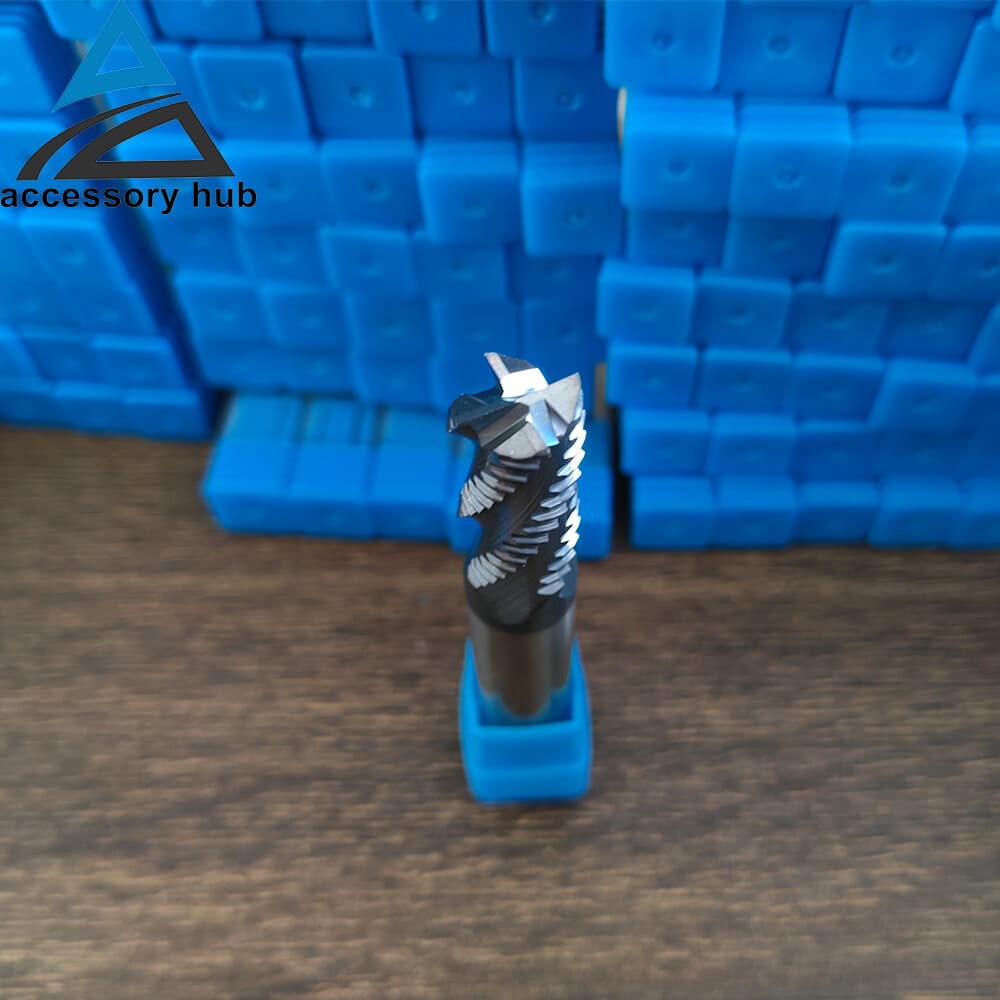 1x 1/2" 4 Flute 1" LOC Carbide Roughing End Mill 3" Overall Length-TiALN 2