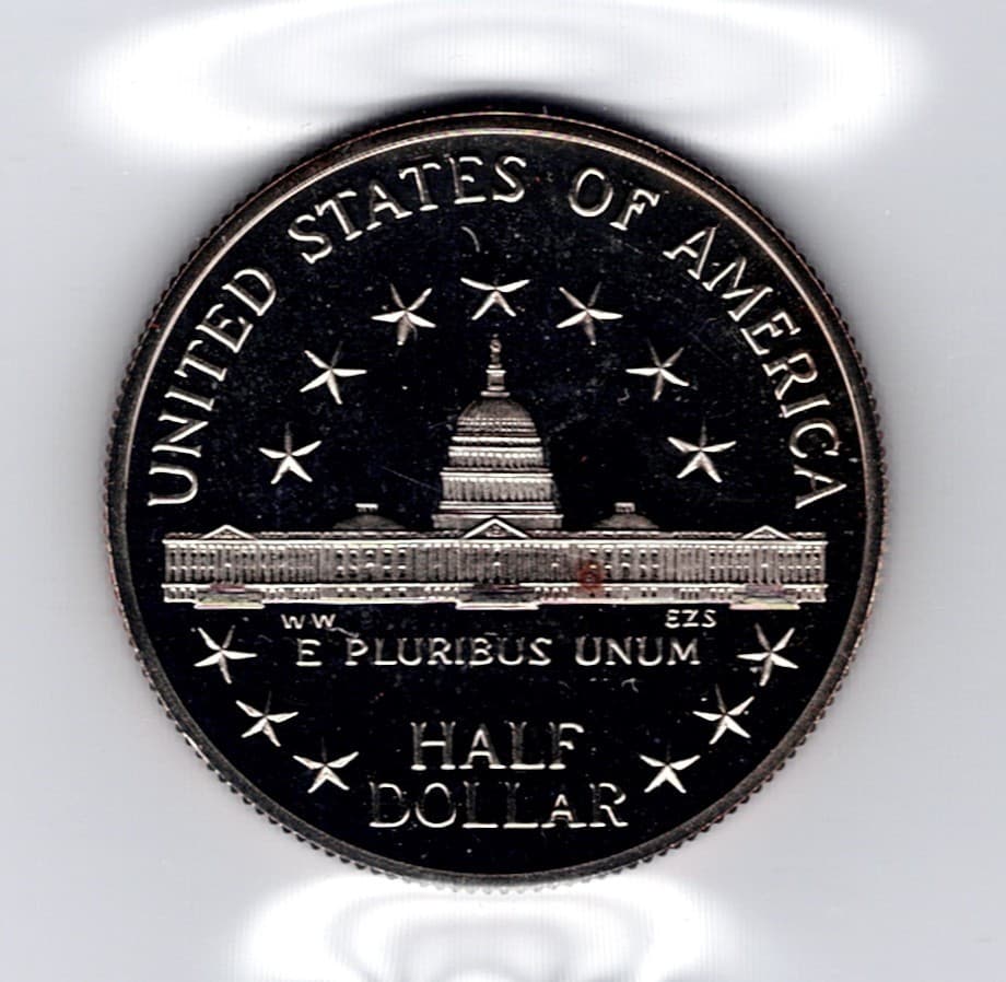 1989-S U.S. Congress Bicen Commem Half Dollar, Cu-Ni clad, PRF.  **LOW MINTAGE** 2