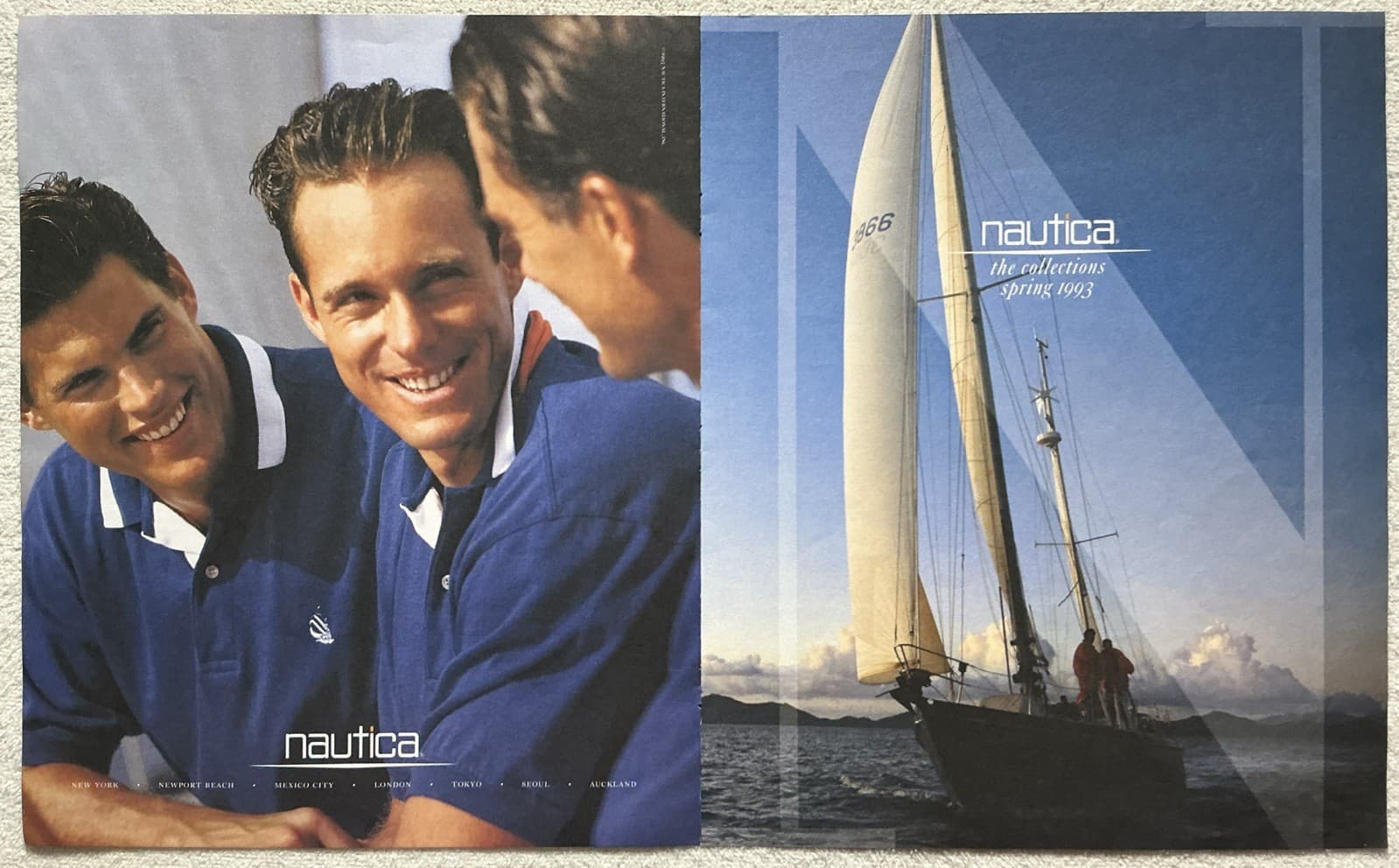 1993 Nautica Men’s Spring Collection U.S.Sailing Team 4-Page Print Advertisement 4