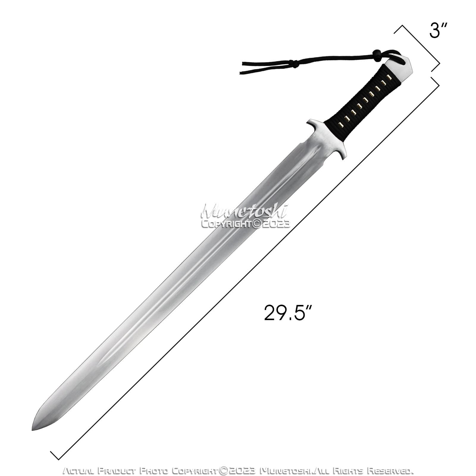 32” Tactical Sword Functional Viking Sharp 1060 Carbon Steel Full Tang Scabbard 2