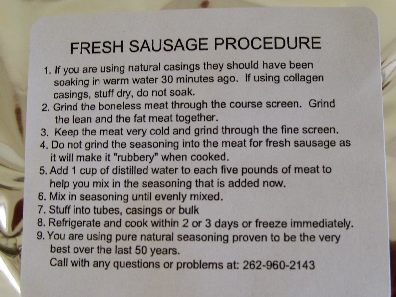 KIELBASA Sausage seasoning (Famous) 10.25 oz for 25 lb meat 3