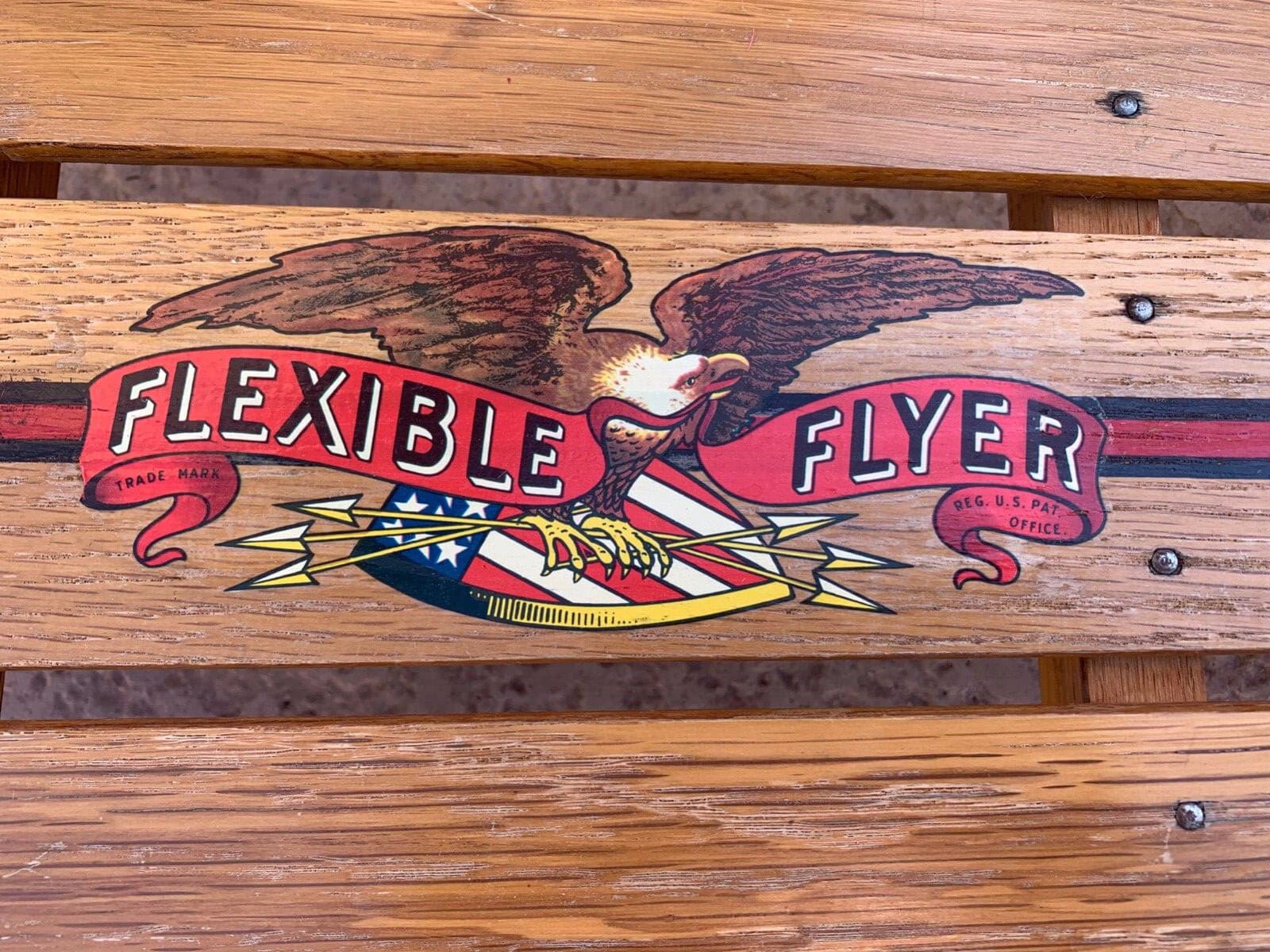 Vintage 1960s Flexible Flyer Sled Model 44 Winter Product Philadelphia, PA 2